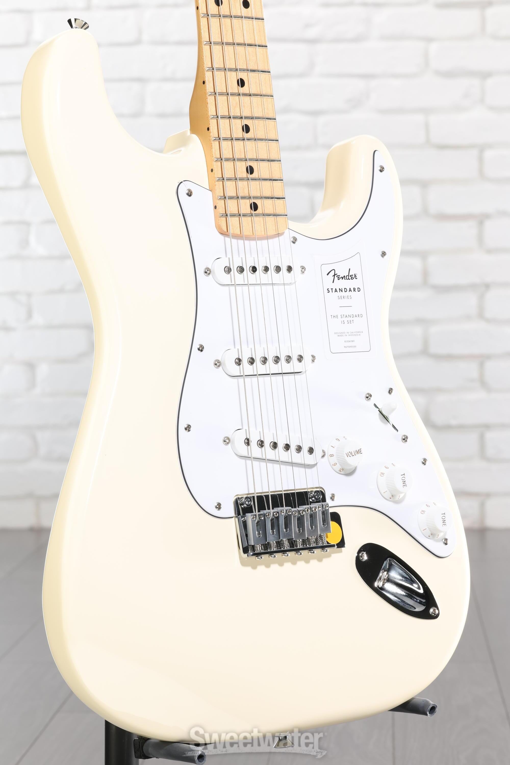 Photo of Fender Standard Stratocaster Electric Guitar - Olympic White