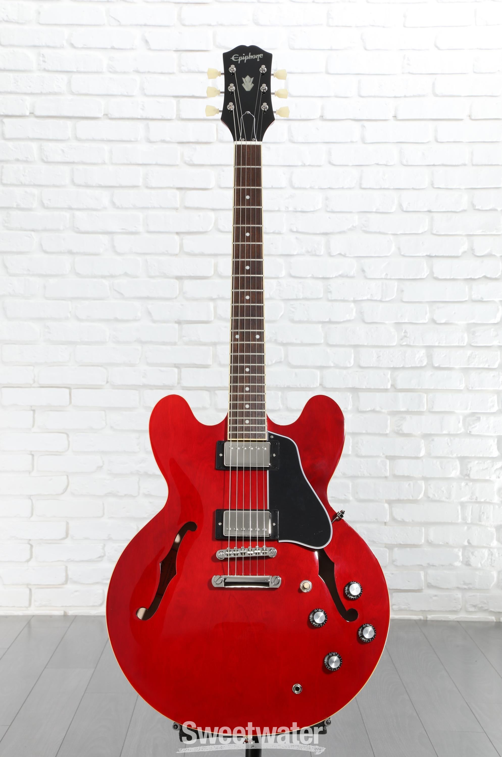 ギター Epiphone es-335 cherry Epiphone ES-335 Semi-hollowbody Electric Guitar - Cherry | Sweetwater