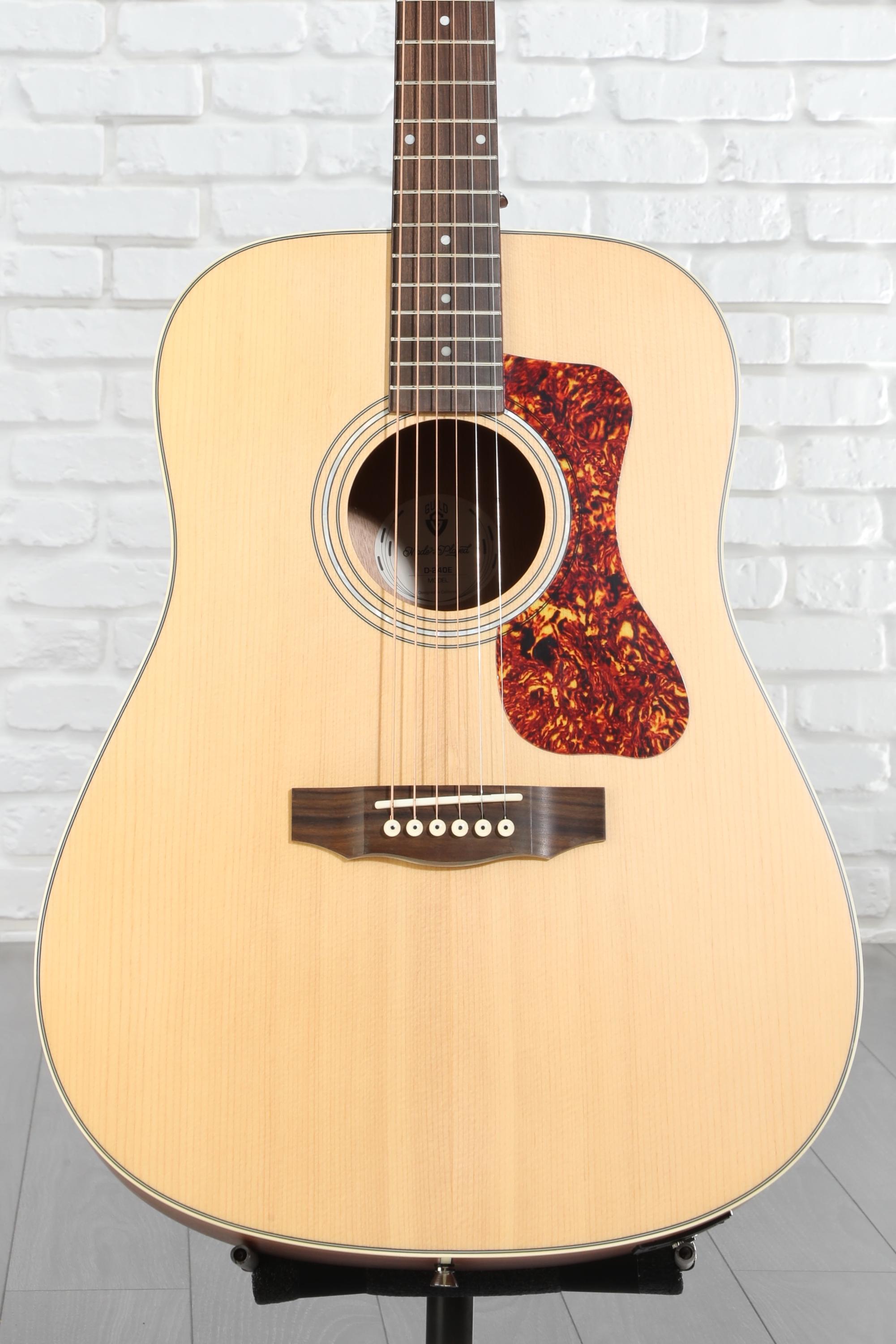 Guild D-240E Acoustic-Electric Guitar - Natural | Sweetwater