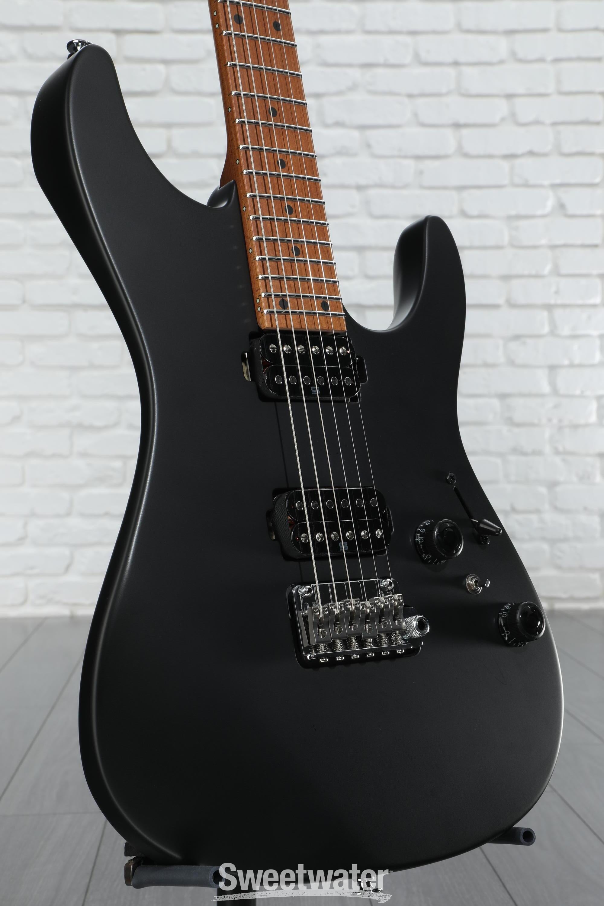 Ibanez Prestige AZ2402 Electric Guitar - Black Flat | Sweetwater