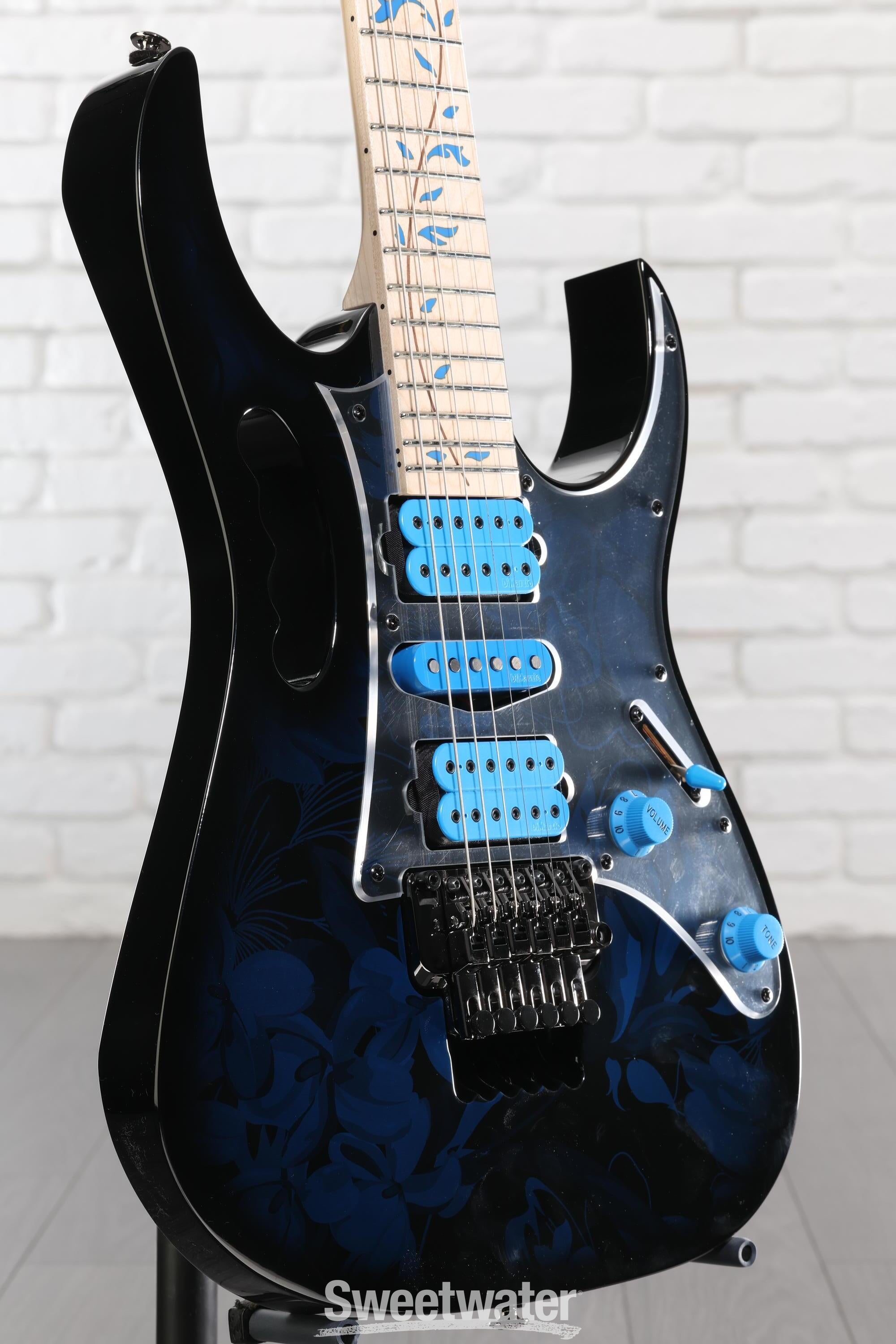 Ibanez Steve Vai Signature JEM77 - Blue Floral Pattern | Sweetwater