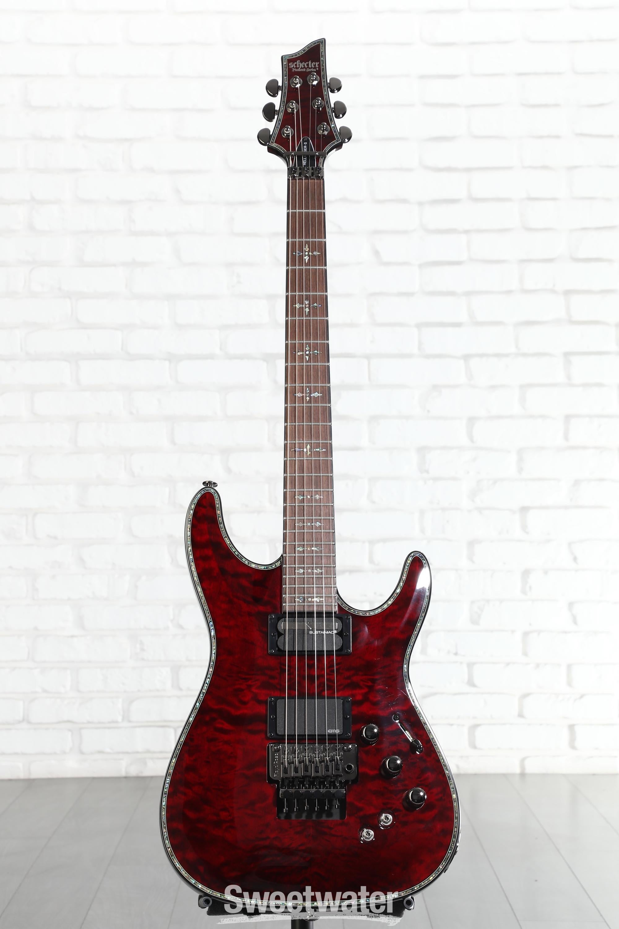 Schecter Hellraiser C-1 FR-S Electric Guitar - Black Cherry