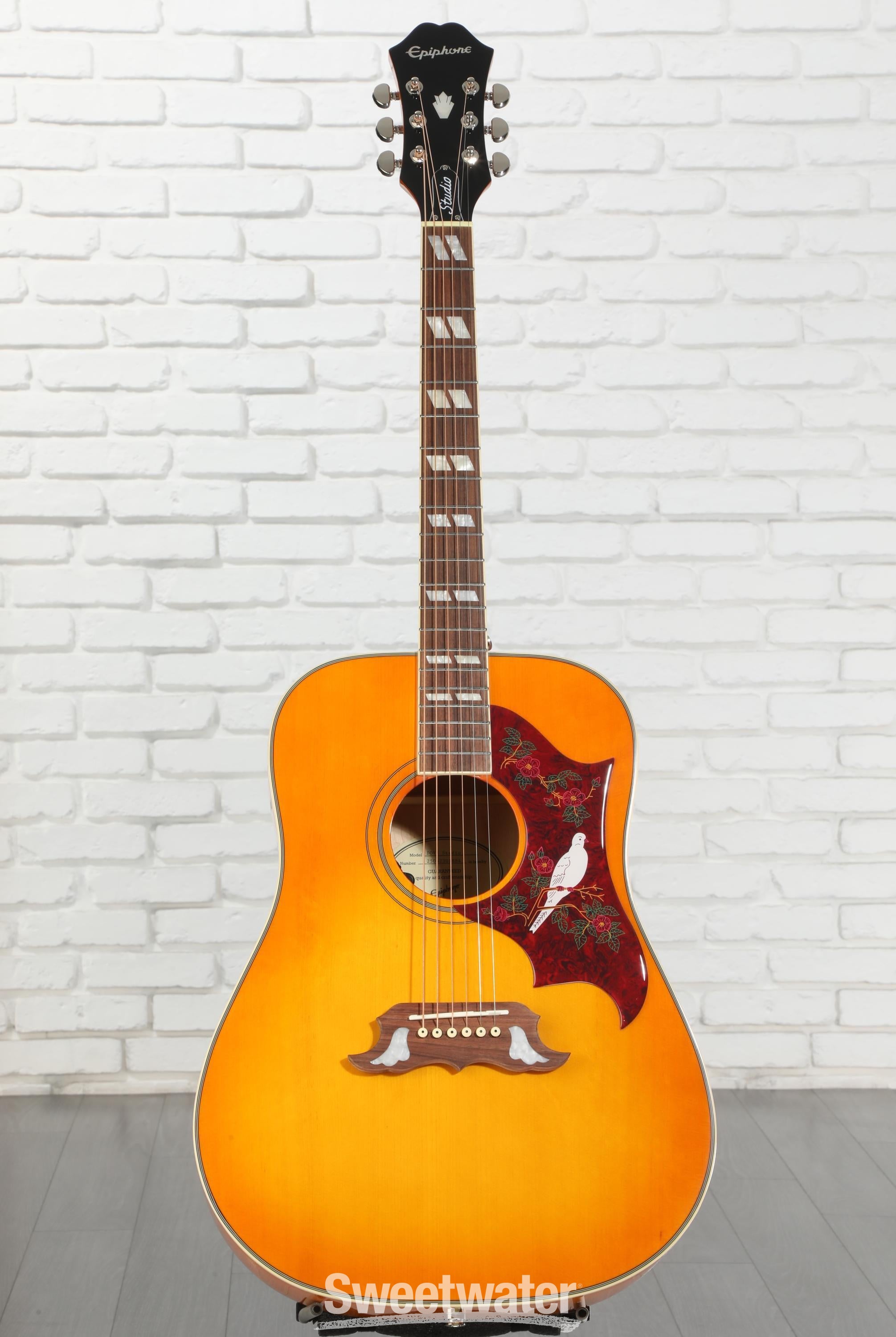 Epiphone Dove Studio Acoustic-electric Guitar - Violin Burst