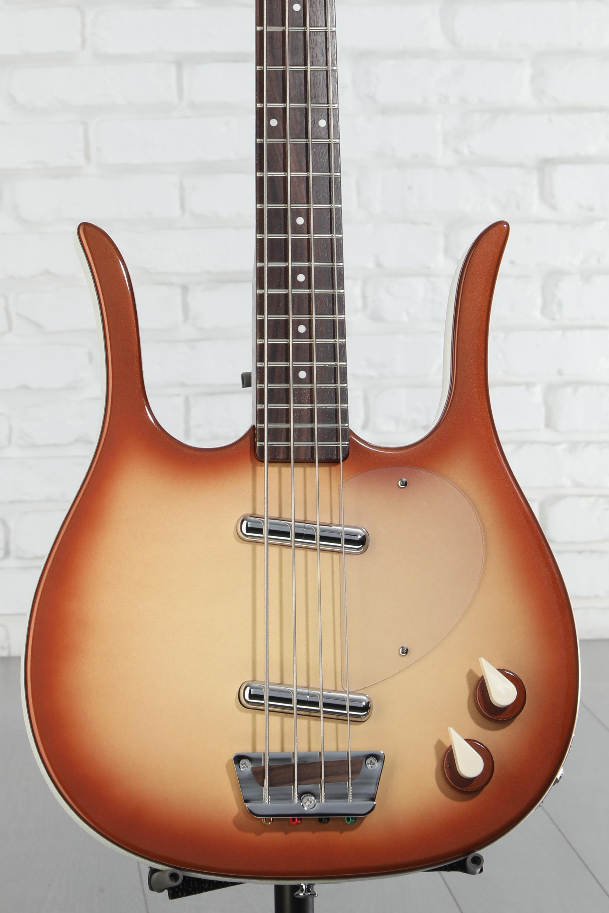 【美品】Danelectro Longhorn Bass スイッチクラフト Danelectro Longhorn Bass Guitar - Copper Burst | Sweetwater