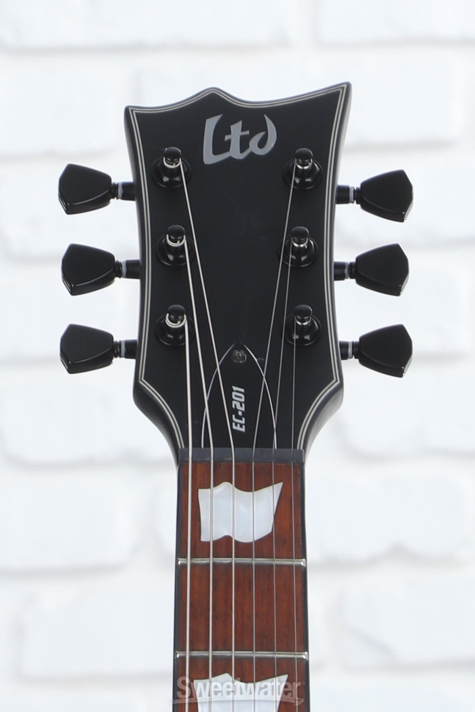 ESP LTD EC-201 Electric Guitar - Black Satin | Sweetwater