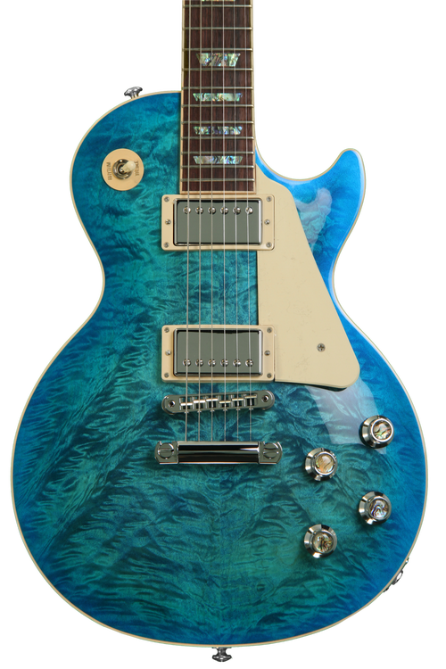 ギター Gibson Les Paul Standard Premium Quilt Gibson Les Paul Standard Premium Quilt - Ocean Water | Sweetwater