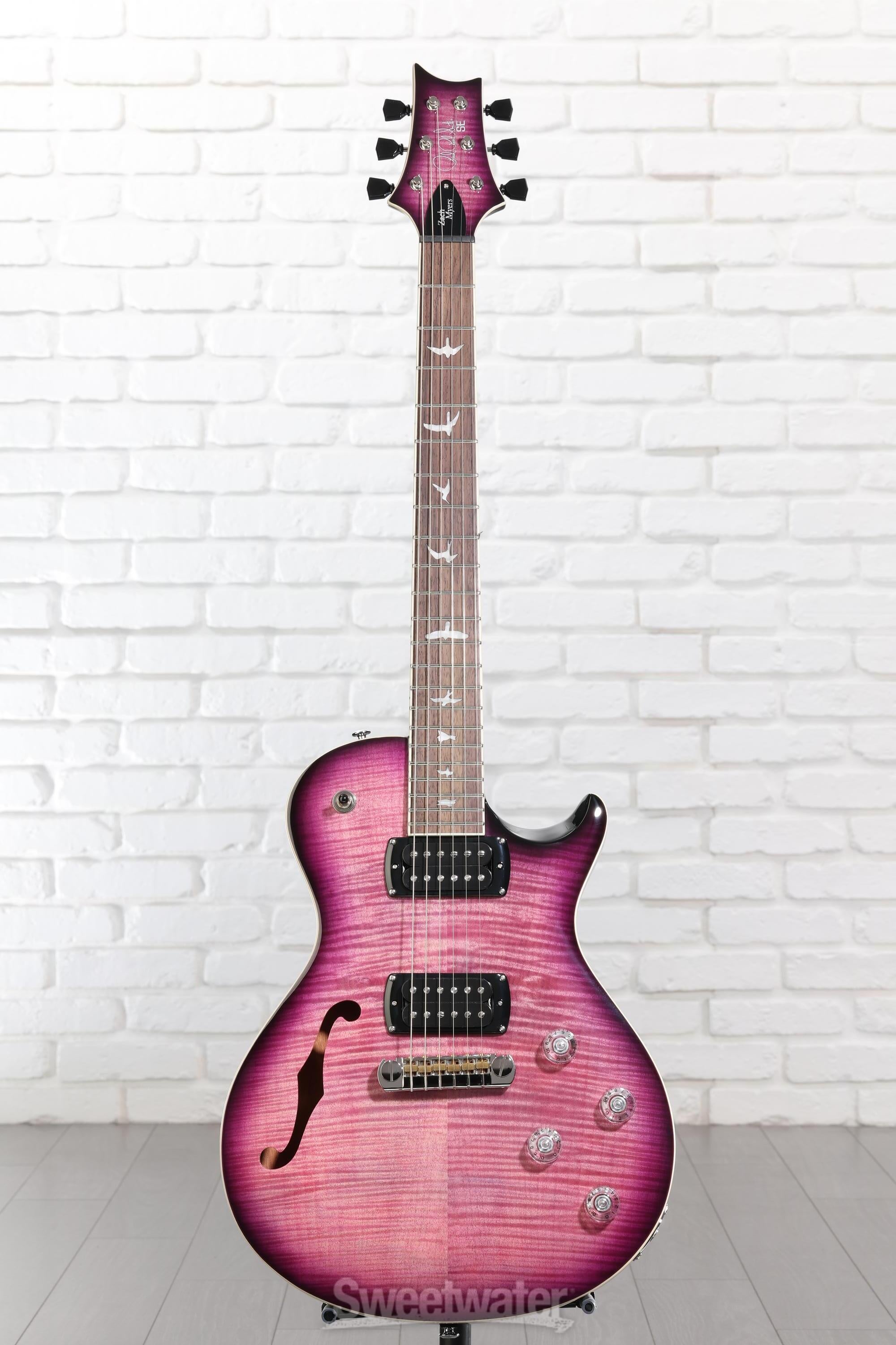 PRS SE Zach Myers 594 Semi-hollow Electric Guitar - Elderberry