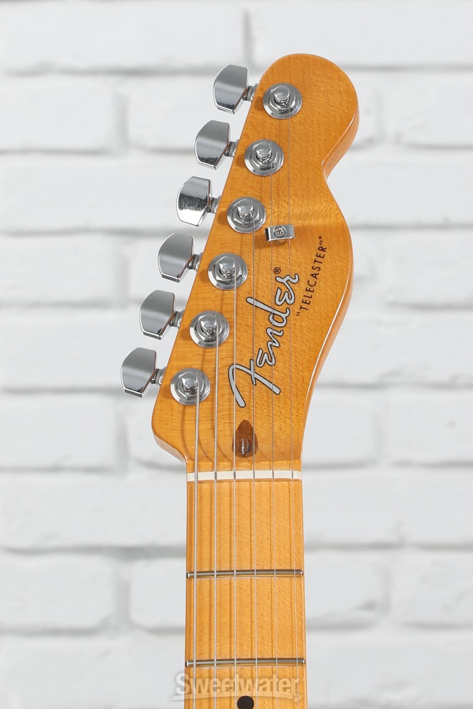 Fender American Ultra Luxe Vintage '50s Telecaster Electric Guitar - Butterscotch Blonde, Heirloom Lacquer