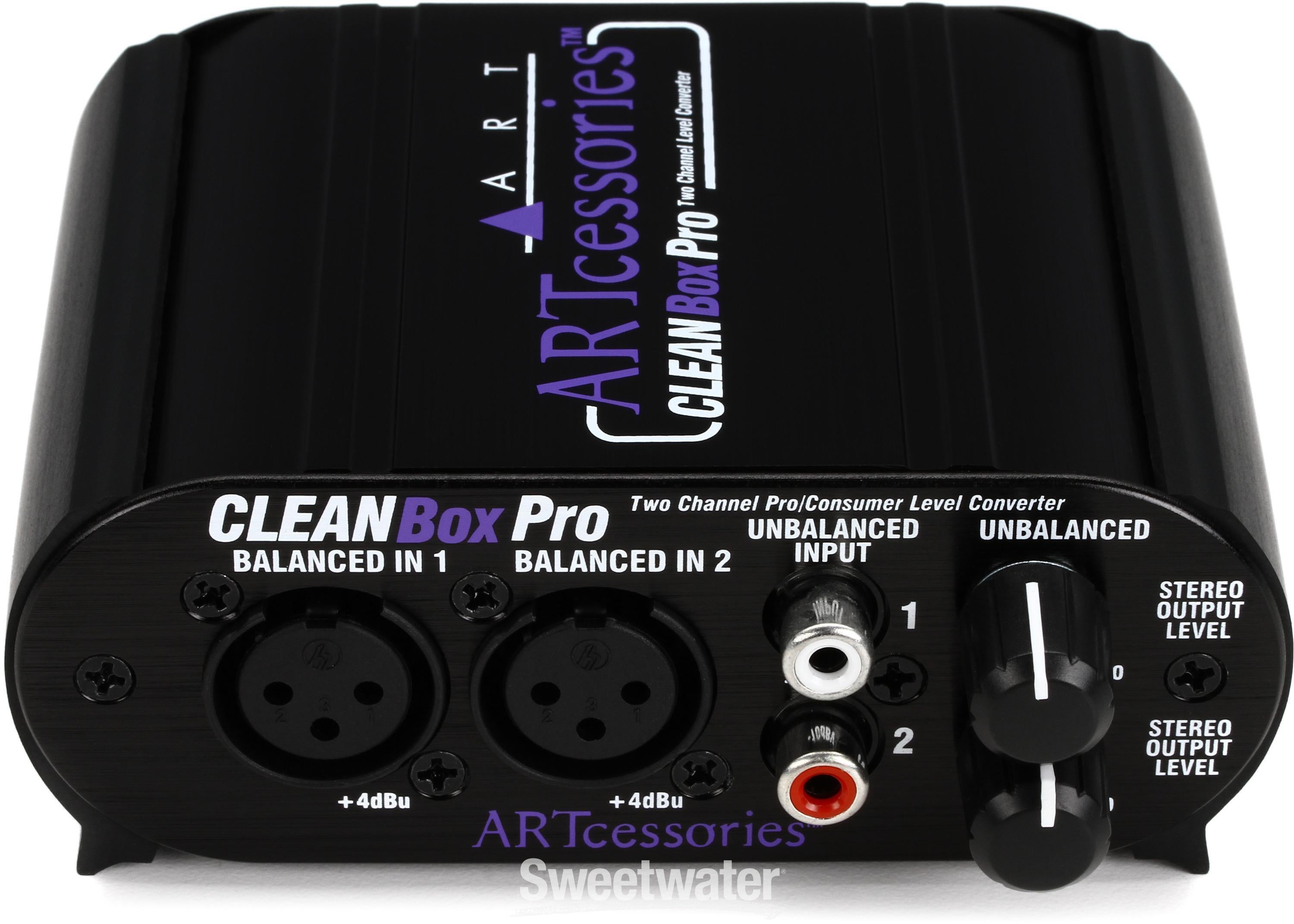 ART CLEANBoxPro 2-channel Balanced / Unbalanced Level Converter 