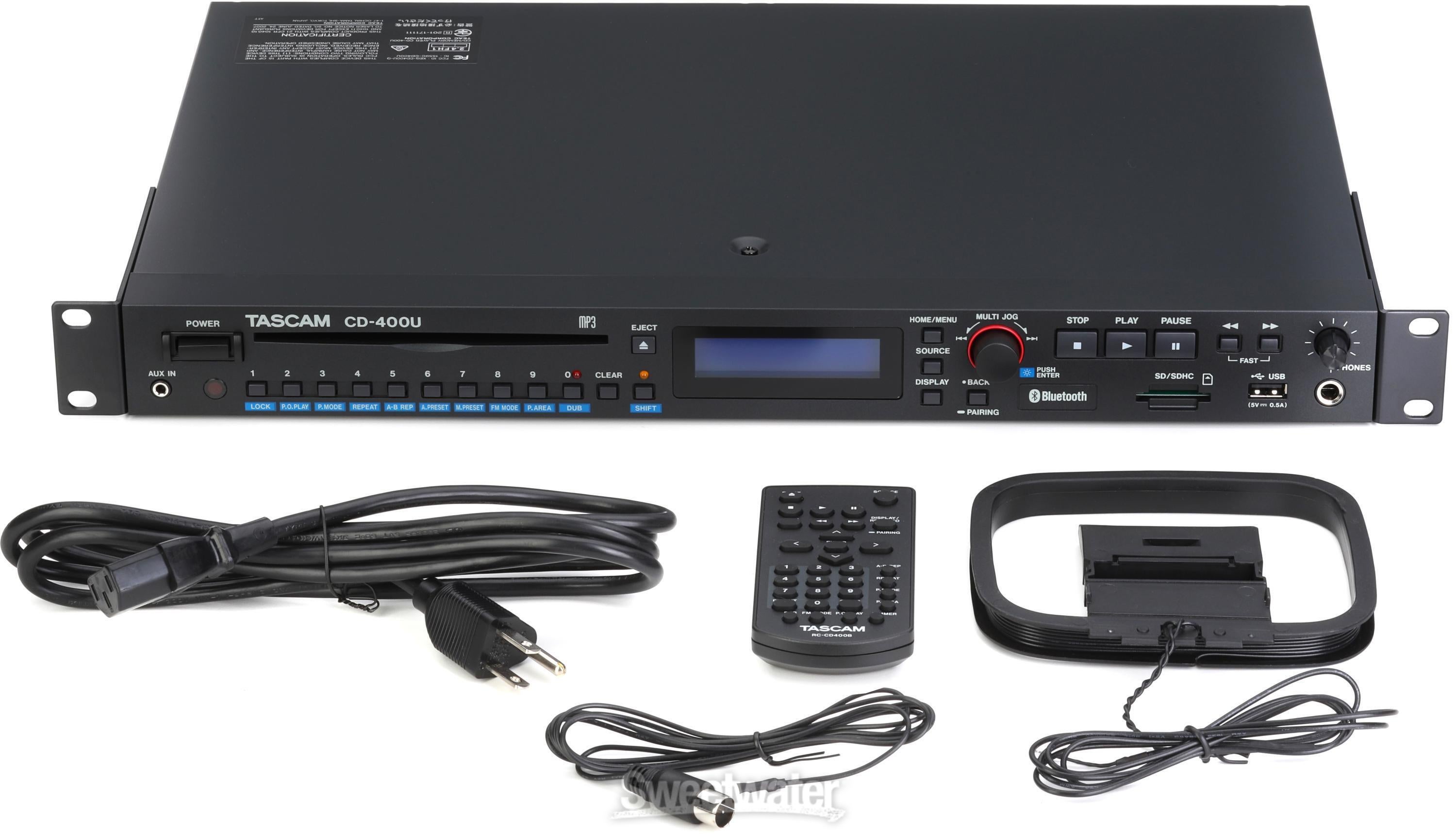 TASCAM CD-400U CD / SD / USB Player with Bluetooth