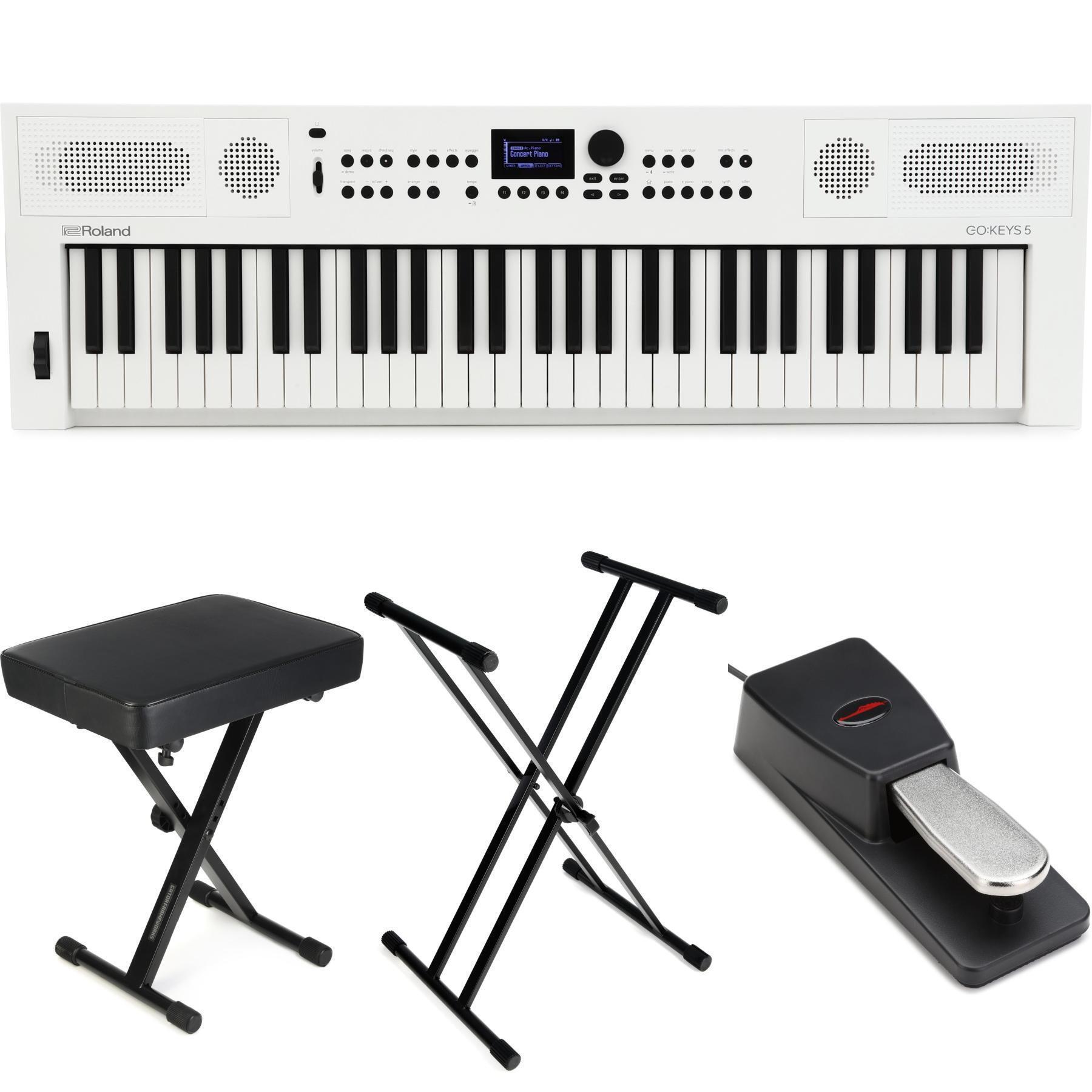 Roland GO:KEYS 5 ホワイト GO:KEYS 5 WH | 61-KEY MUSIC CREATION KEYBOARD | WHITE | Tom