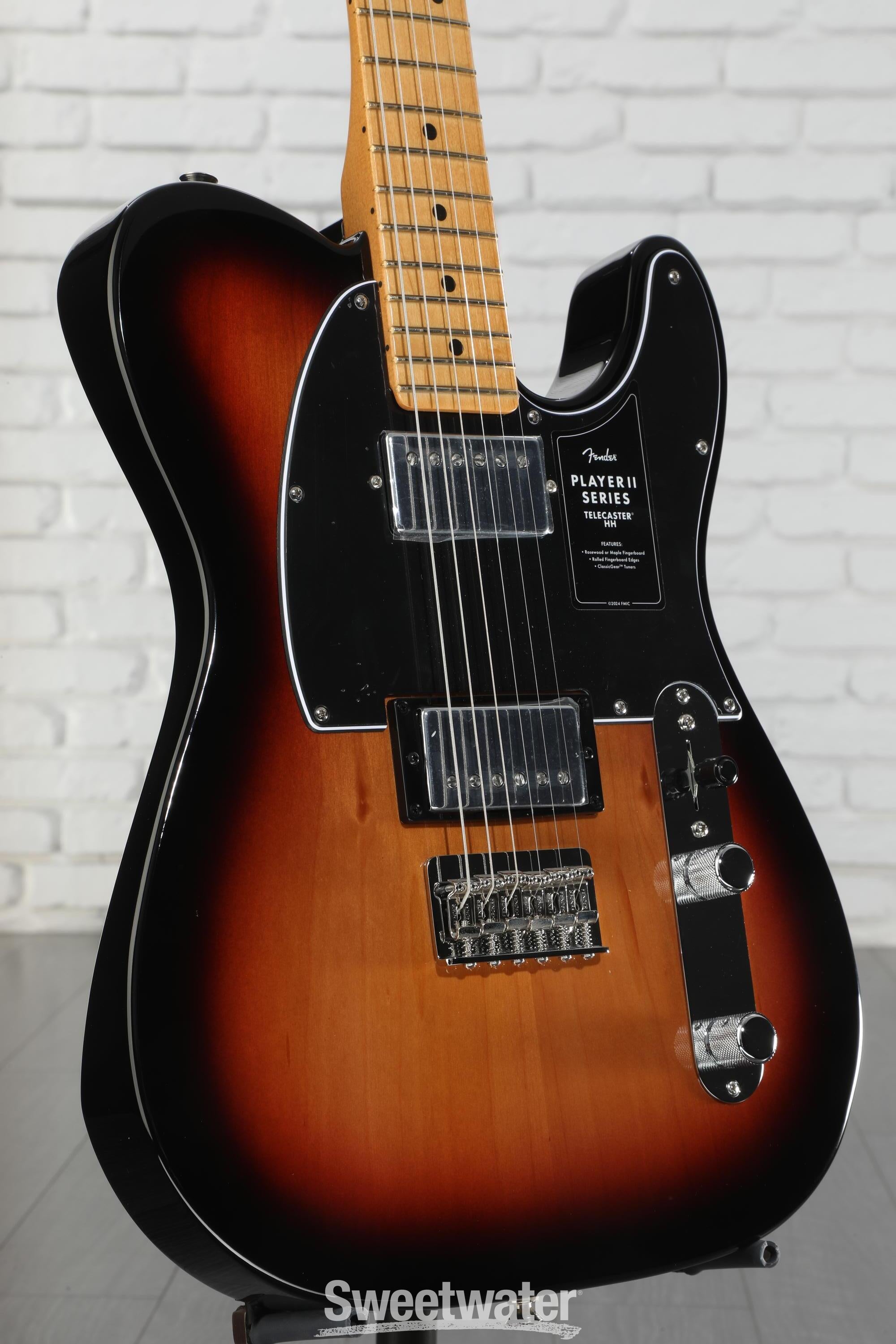 Fender Player II Telecaster HH Electric Guitar - 3-color Sunburst with Maple Fingerboard