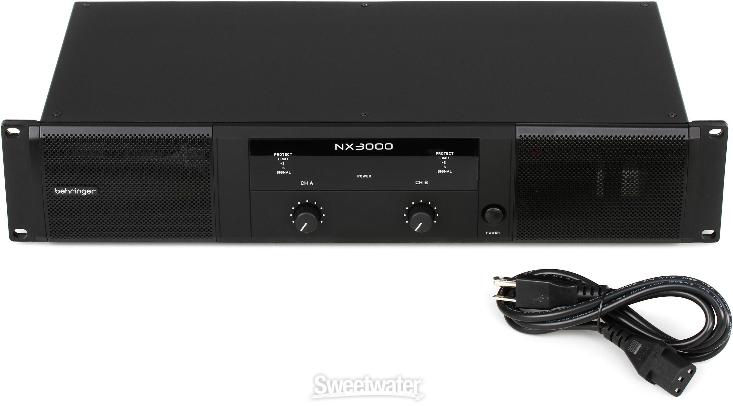 Behringer NX3000 3000W 2-channel Power Amplifier | Sweetwater