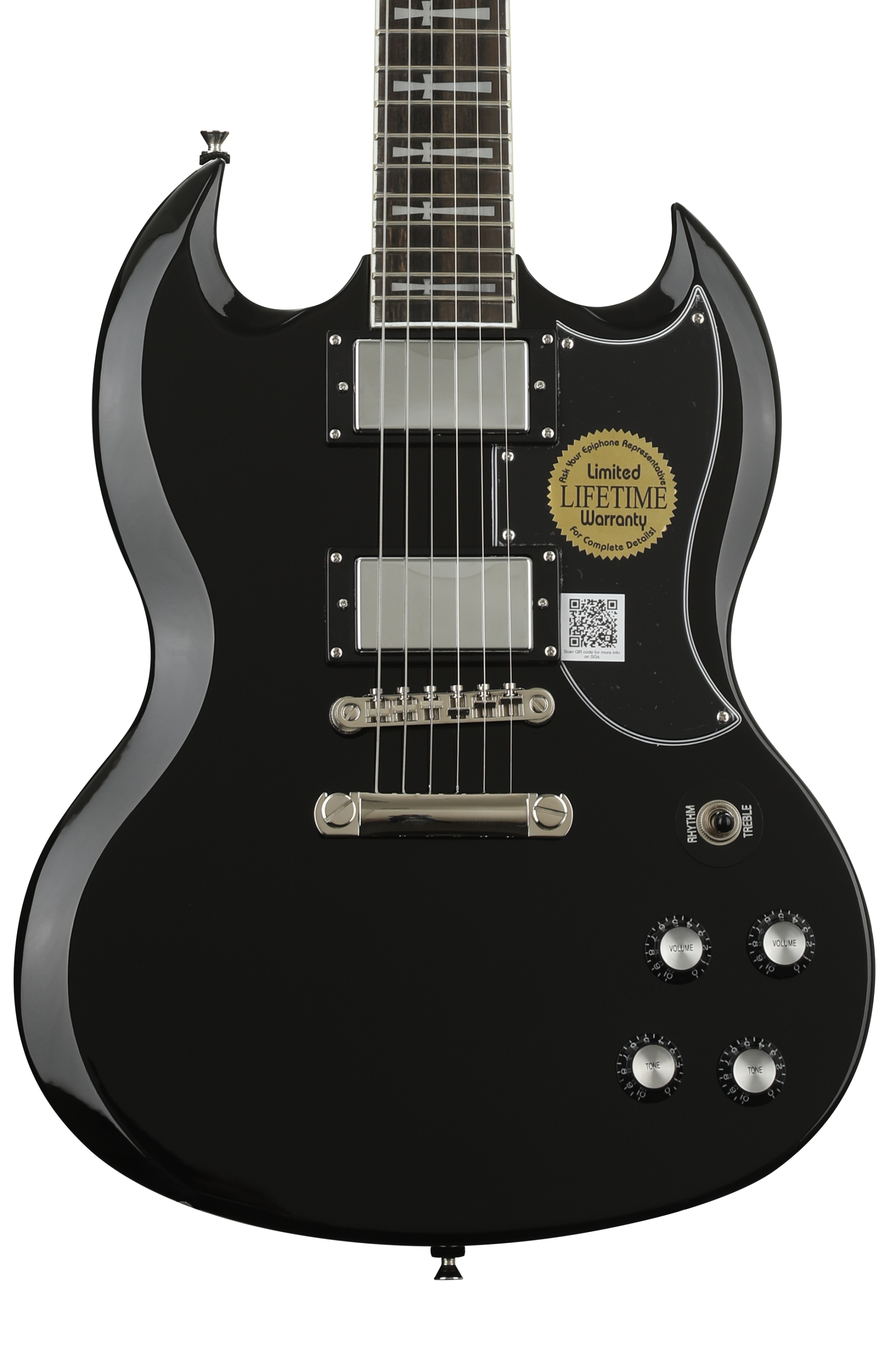 ギター Epiphone Tony Iommi Signature SG Custom Epiphone Tony Iommi SG Custom Electric Guitar - Ebony | Sweetwater