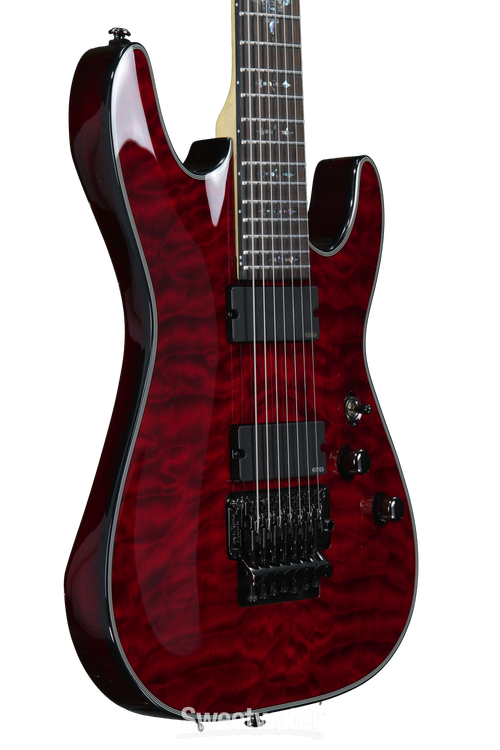 Schecter Damien Elite-7 FR - Crimson Red