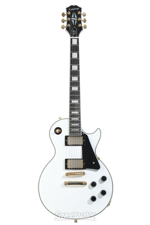 Epiphone Les Paul Custom Electric Guitar - Alpine White | Sweetwater