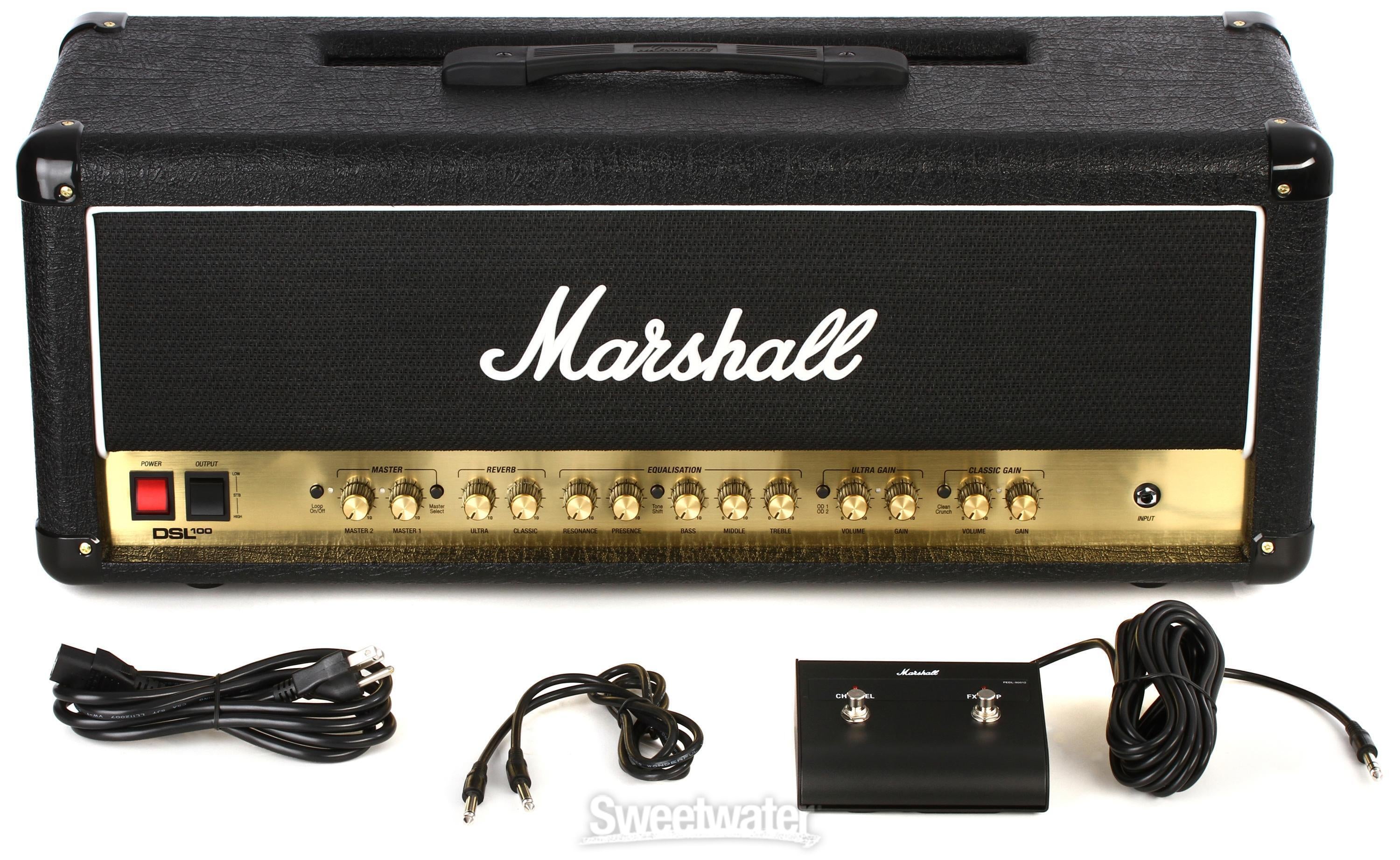 Marshall DSL100HR 100-watt Tube Head | Sweetwater