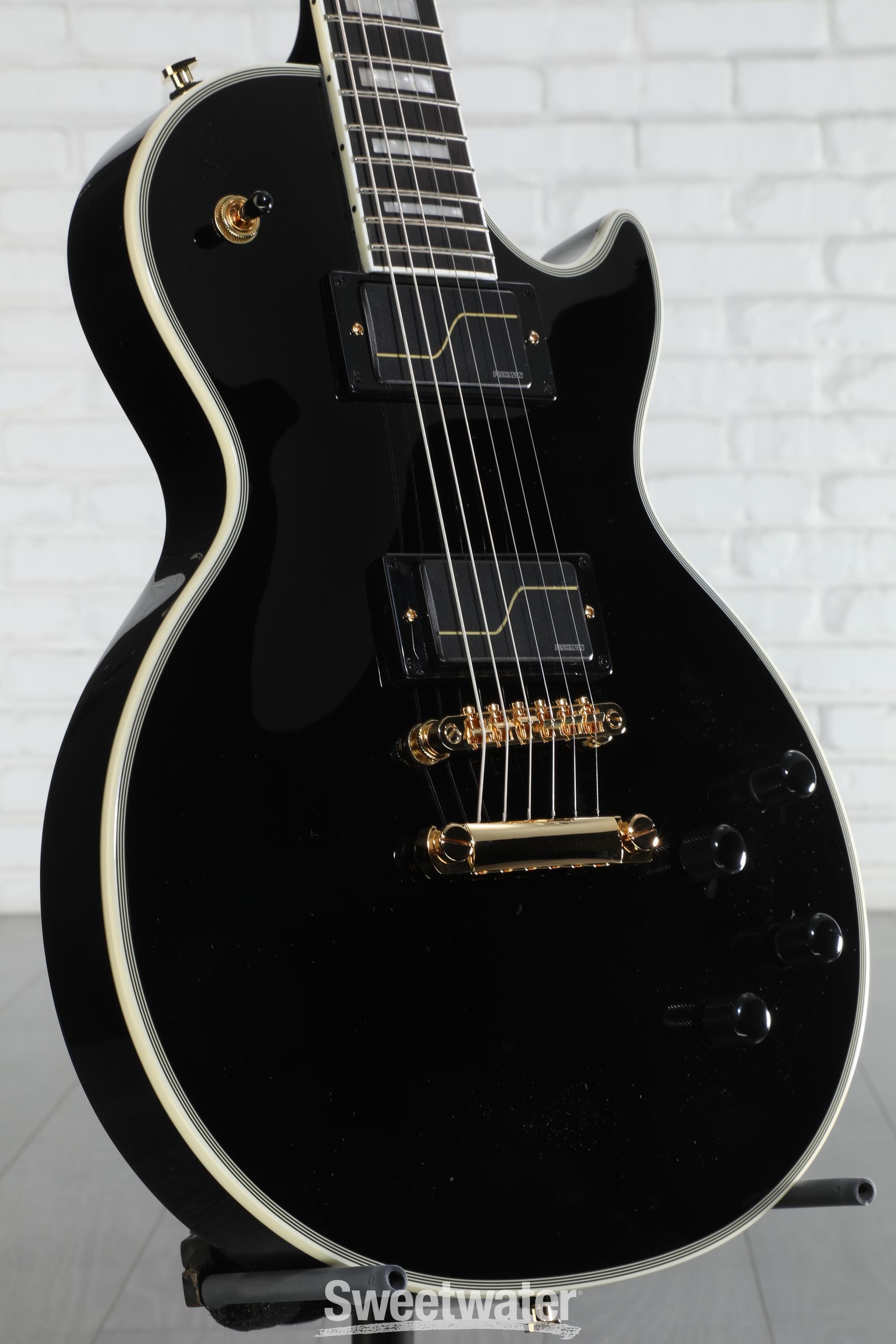 【メンテ済み】Epiphone Les Paul Custom  ケース付き メンテ済み】Epiphone Les Paul Custom ケース付き