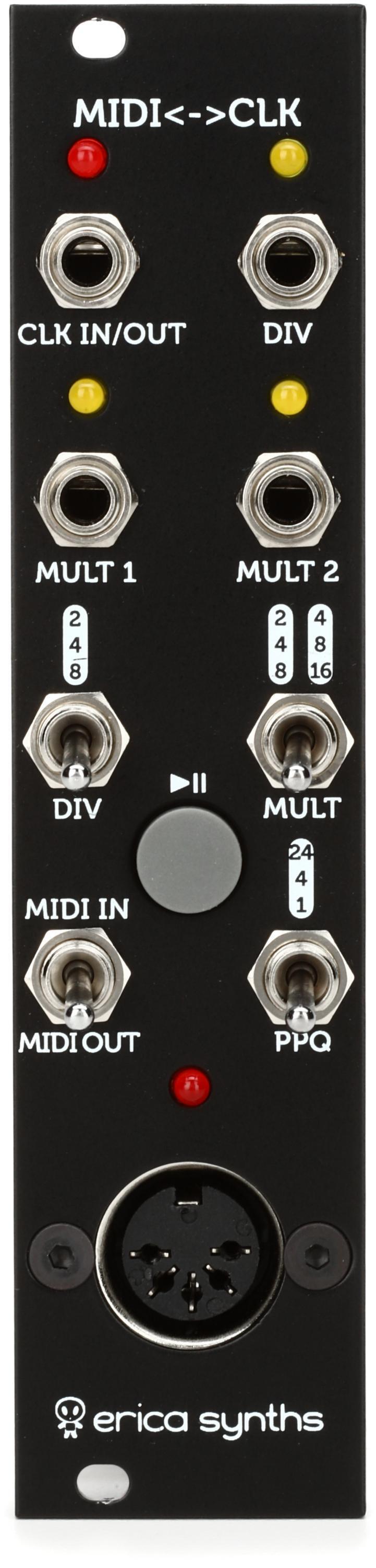 Erica Synths MIDI to Clock Module V2 Eurorack Module