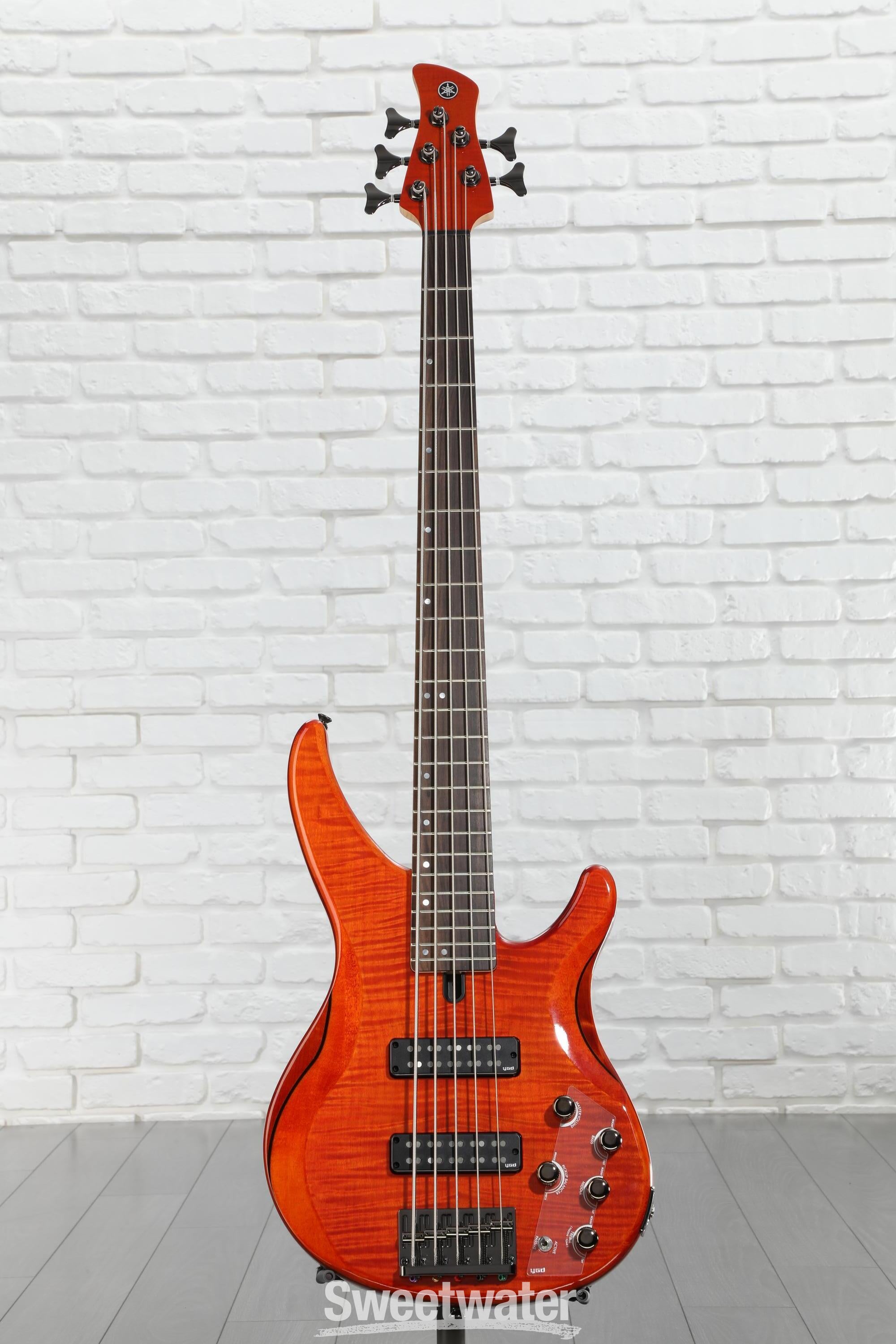 Yamaha TRBX605FM 5-string Bass Guitar - Caramel Brown | Sweetwater