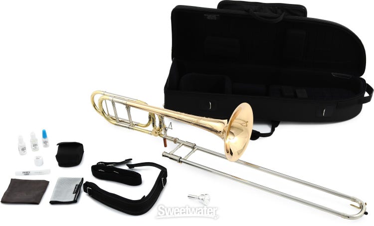 S.E. Shires TBCHDB Chicago Model Professional Tenor Trombone - Axial Flow -  Dual Bore - Clear Lacquer