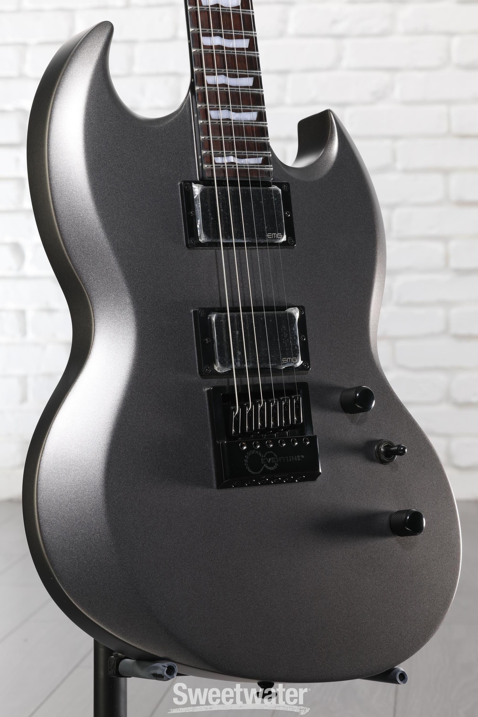 Photo of ESP LTD Viper-1000 EverTune Electric Guitar - Charcoal Metallic Satin