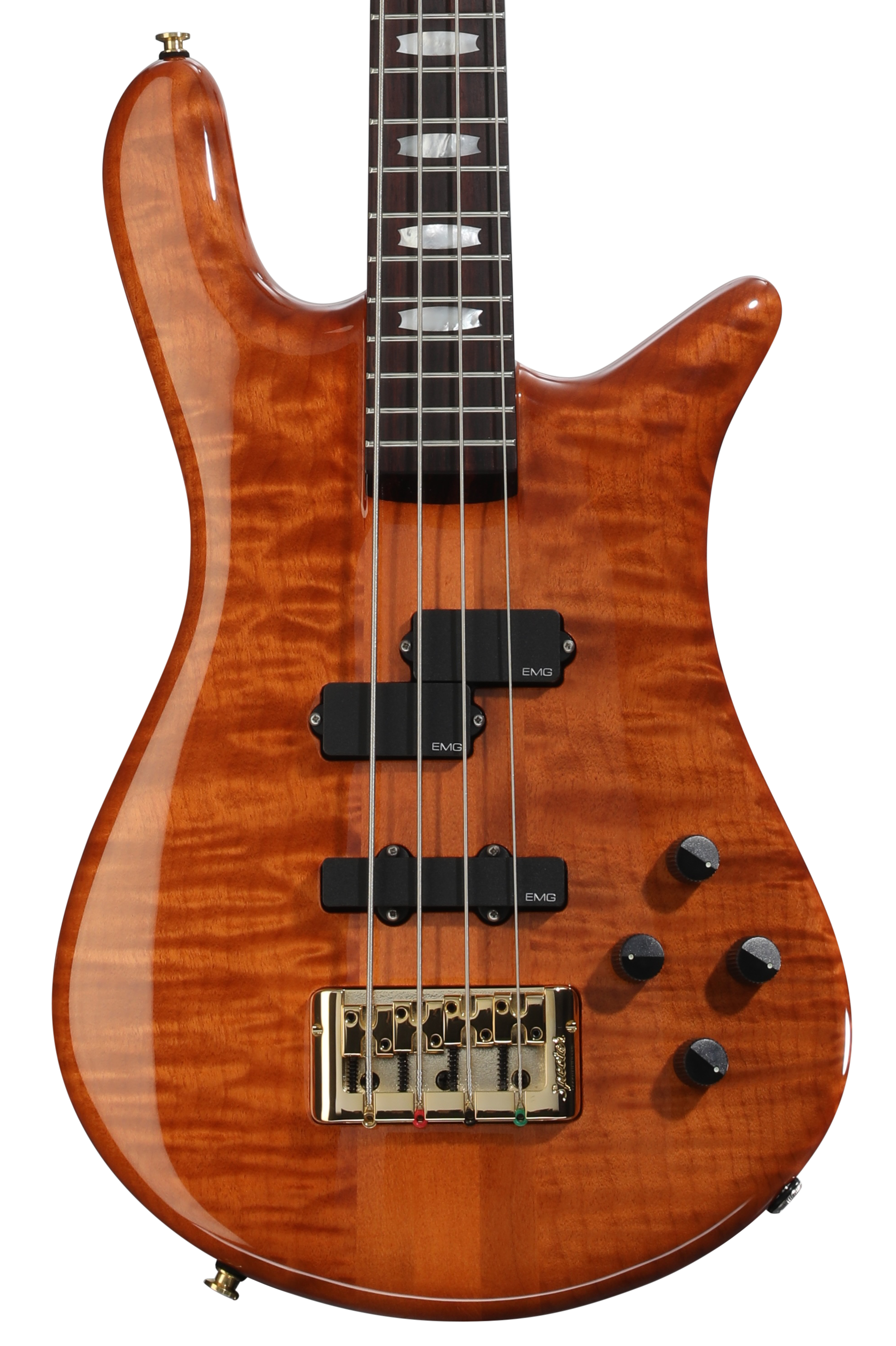 Lakland USA 44-94 Deluxe Quilted Maple Bass Guitar - Tobacco