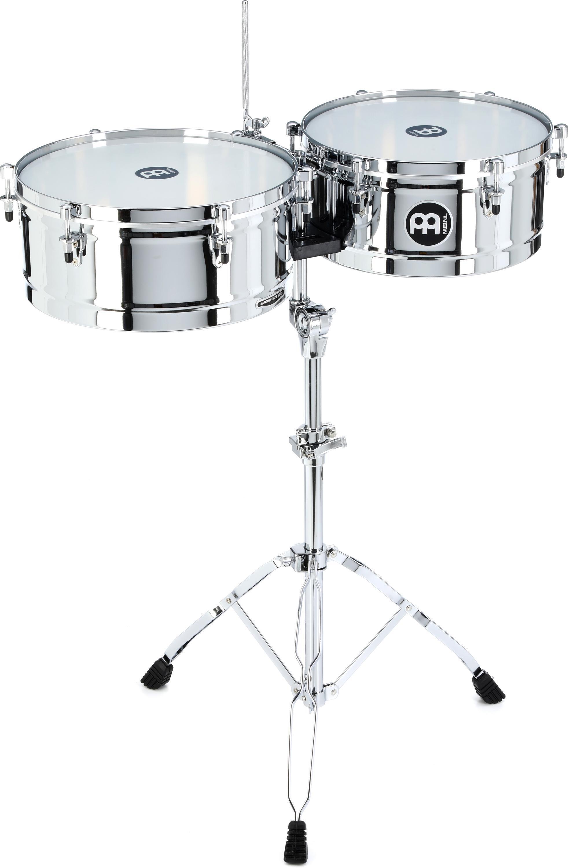 Meinl Percussion Marathon Series Timbales - Chrome | Sweetwater