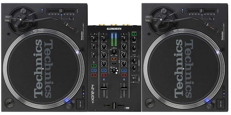Allen & Heath Xone:24 2+1 Channel Analog DJ Mixer with Technics SL