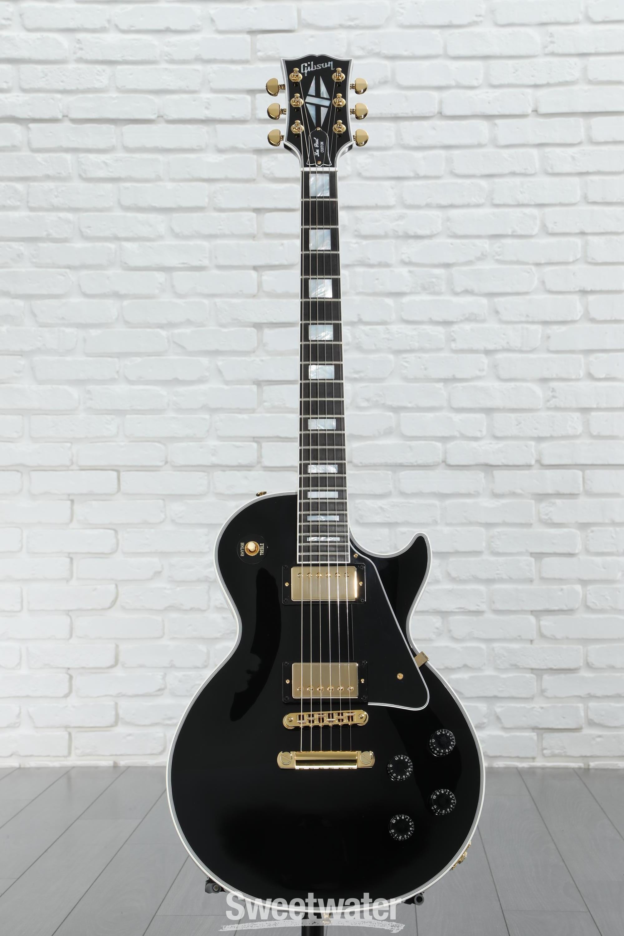 【正規逆輸入品】 Gibson Custom Les Paul Custom Electric Guitar - Ebony, Ebony ギター