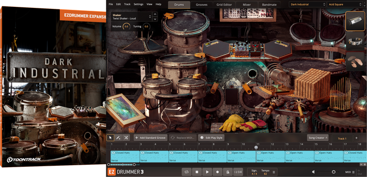 Toontrack Dark Industrial EZX Sound Expansion Pack | Sweetwater