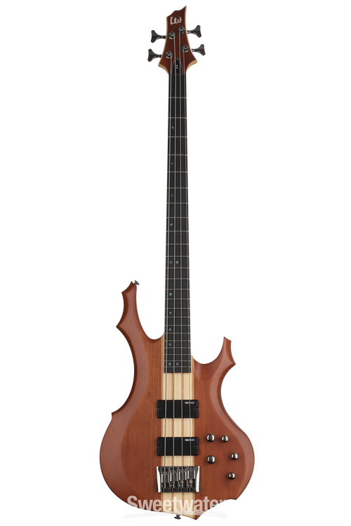 ESP LTD F-4E Mahogany Bass Guitar - Natural Satin | Sweetwater