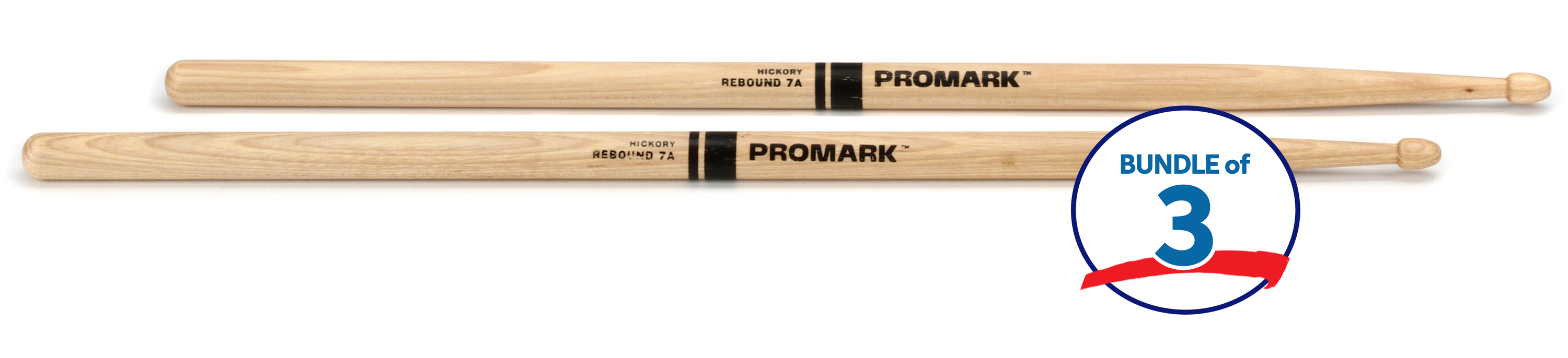 Photo of Promark Rebound Drumsticks - Hickory - 0.535" - Acorn Tip