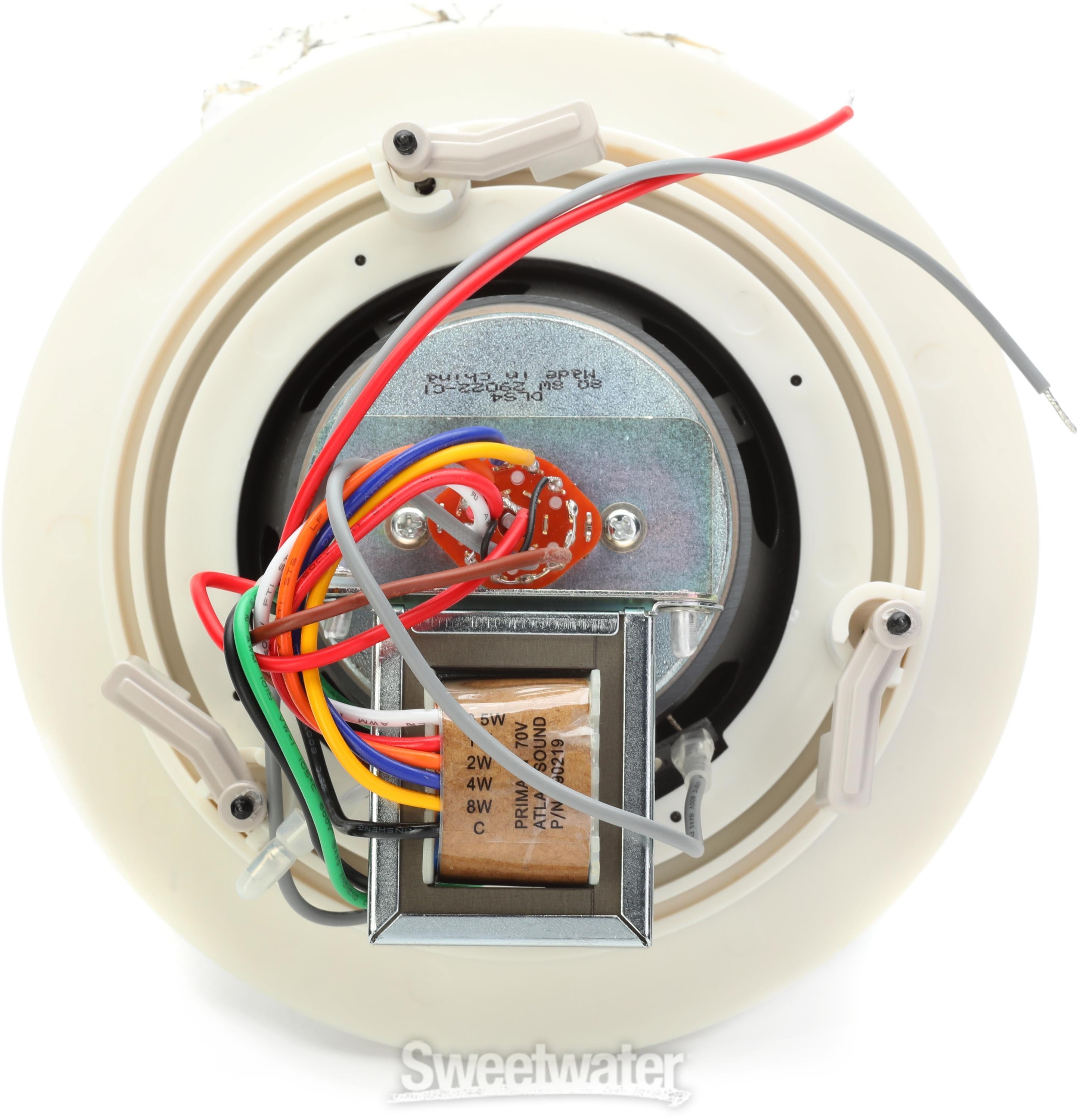 AtlasIED DLS4 4-inch 8W 70V/100V In-ceiling Speaker | Sweetwater