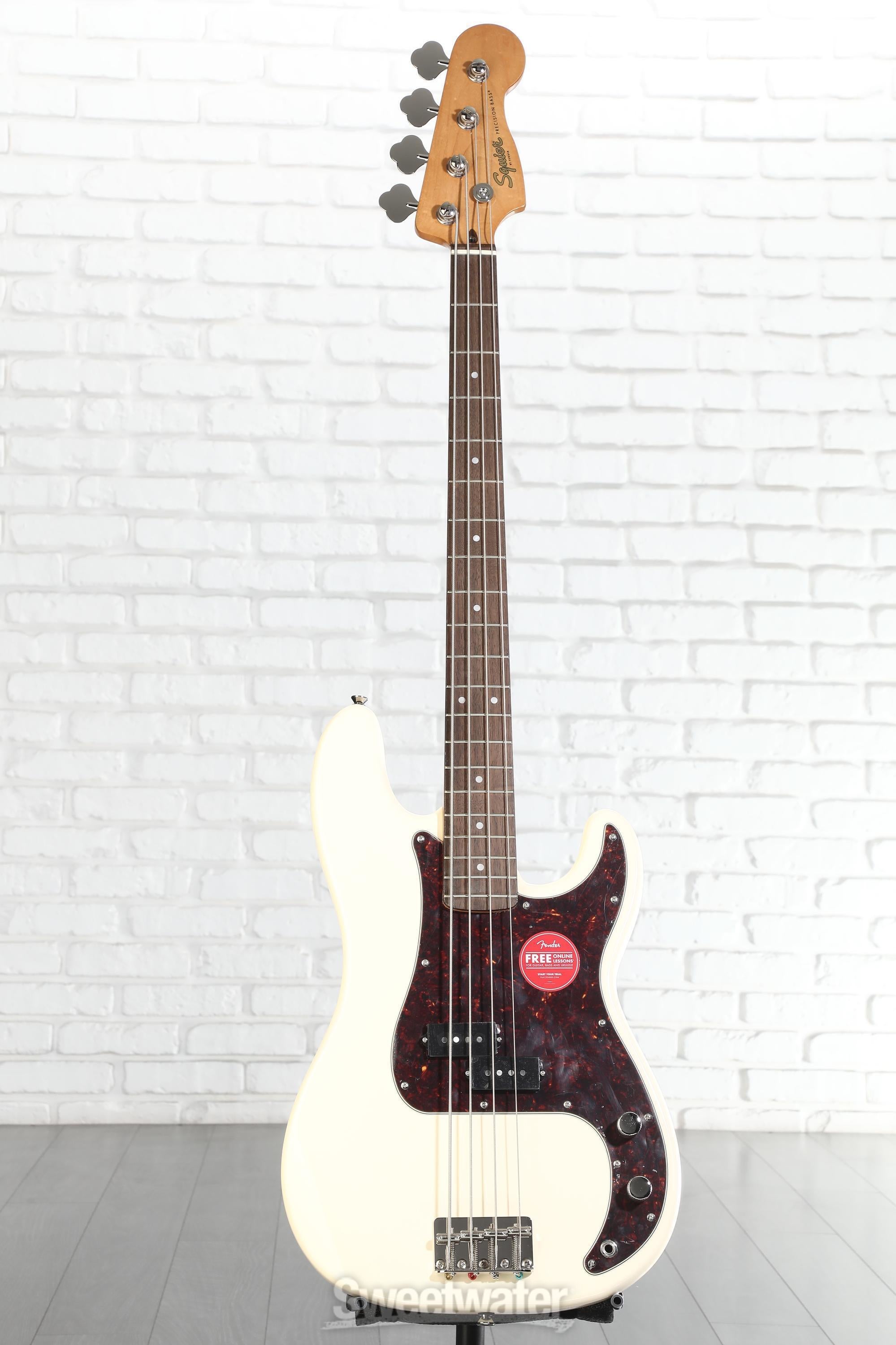 Squier Classic Vibe '60s Precision Bass - Olympic White | Sweetwater