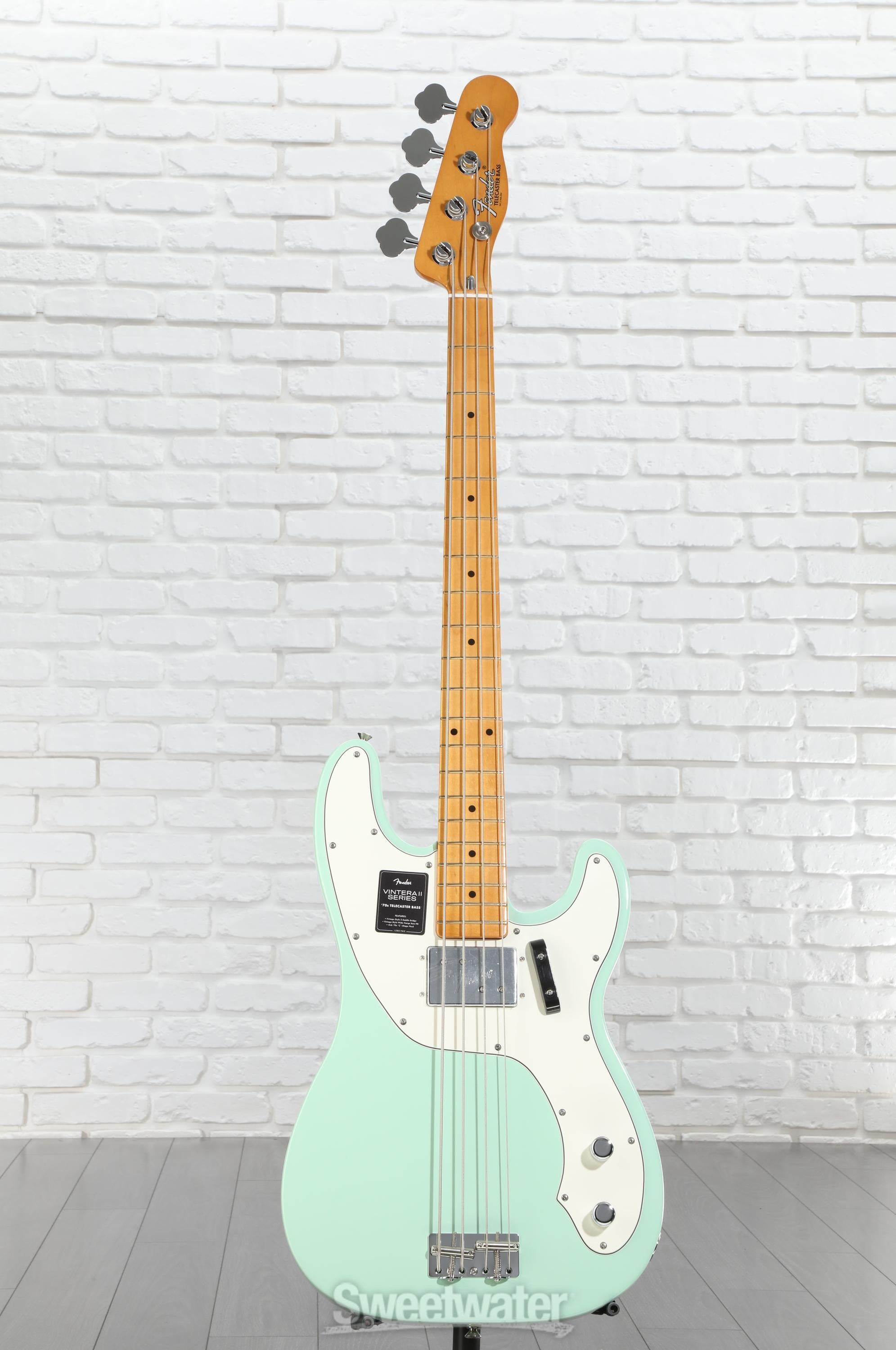 Fender Vintera II '70s Telecaster Bass - Surf Green | Sweetwater