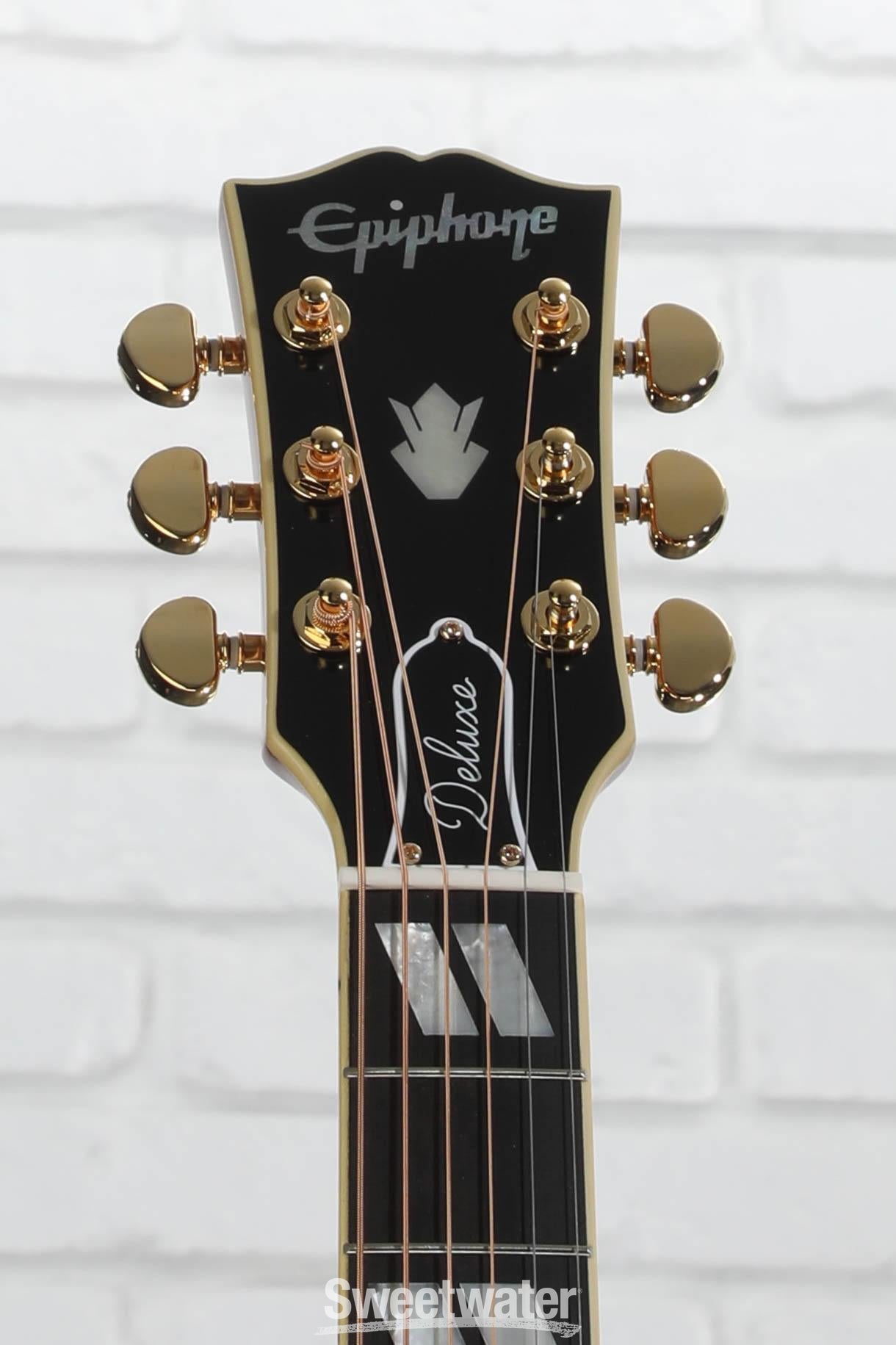 Epiphone Hummingbird Deluxe EC Acoustic-electric Guitar - Autumn Burst