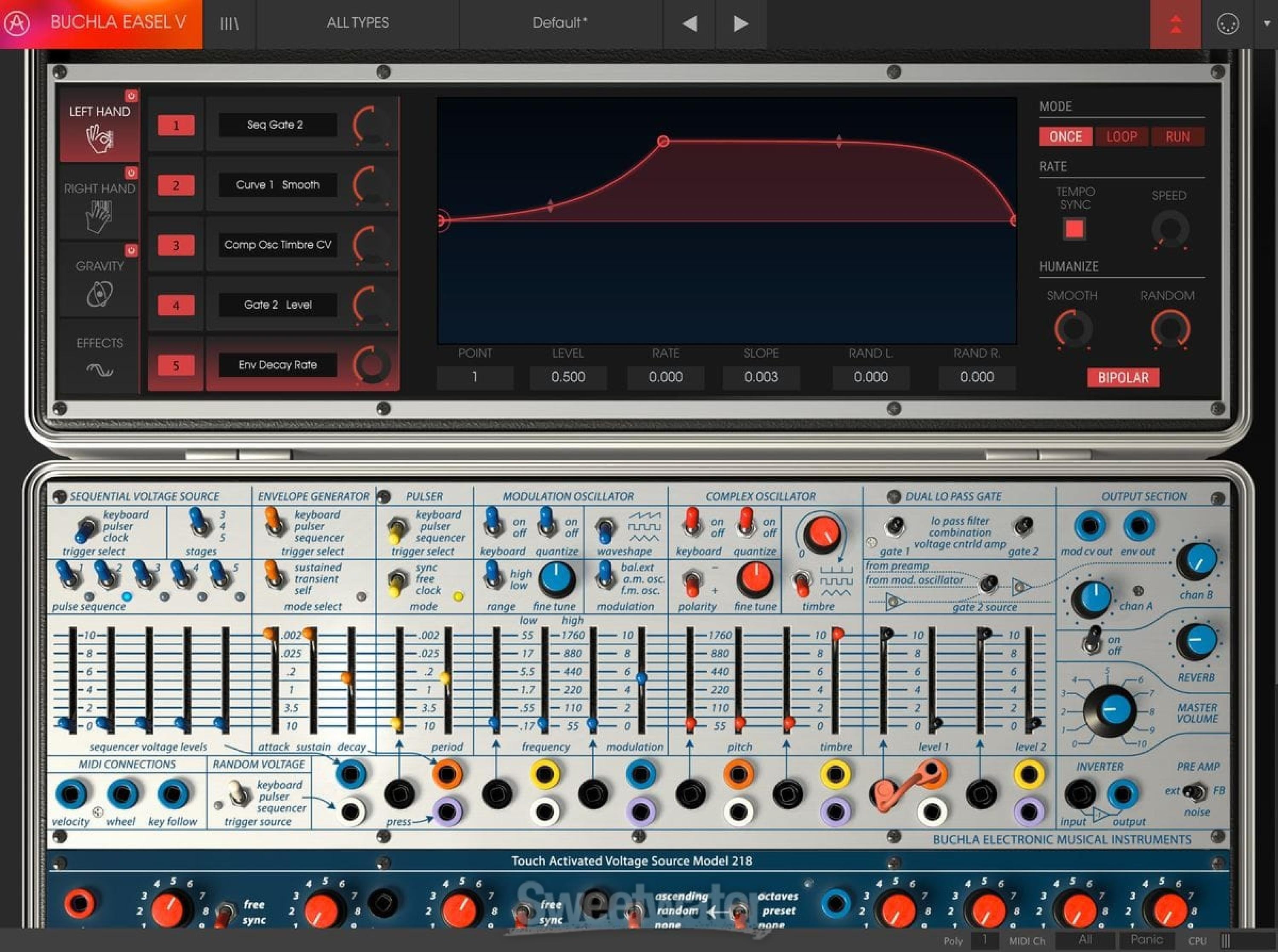 Arturia Buchla Easel V Analog Synthesizer Software Instrument