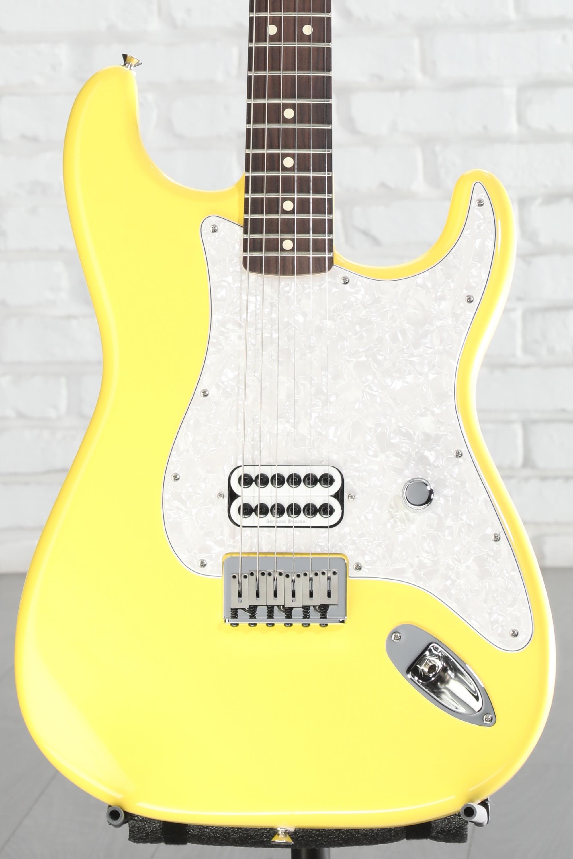 Fender Tom DeLonge Stratocaster Electric Guitar - Graffiti Yellow