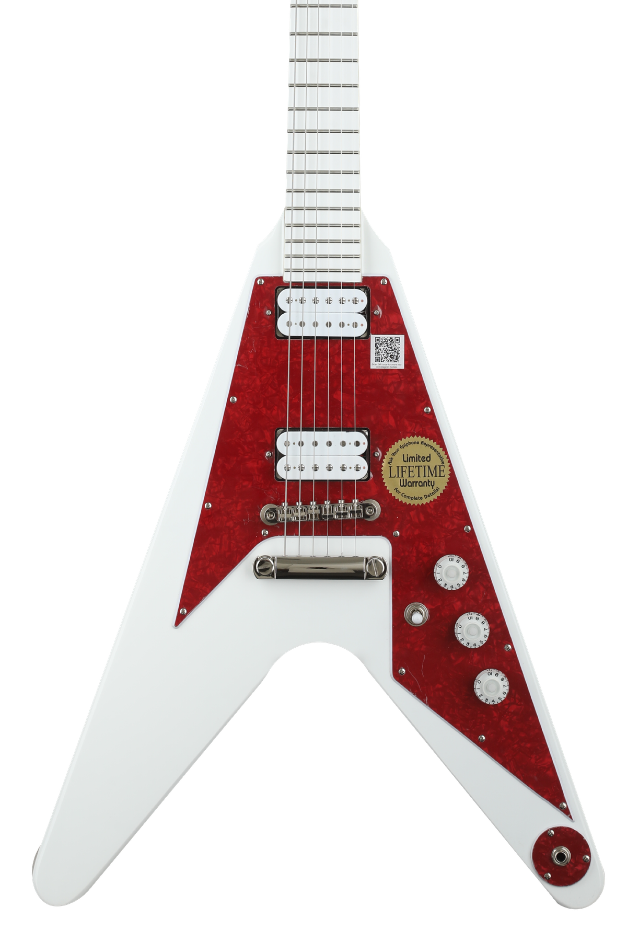 Epiphone Dave Rude Flying V Electric Guitar - Alpine White