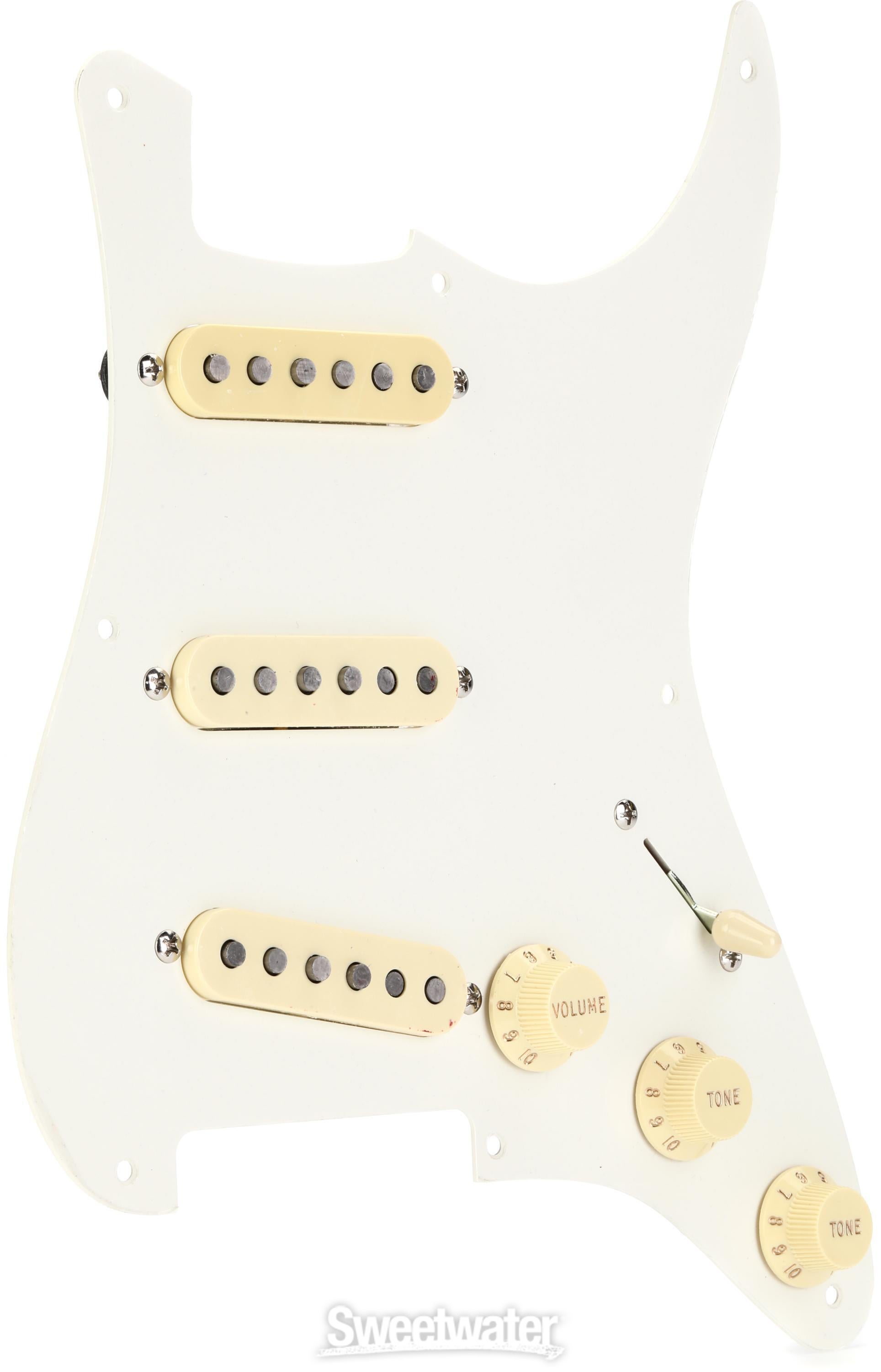 Fender Eric Johnson Prewired Stratocaster Pickguard - Parchment