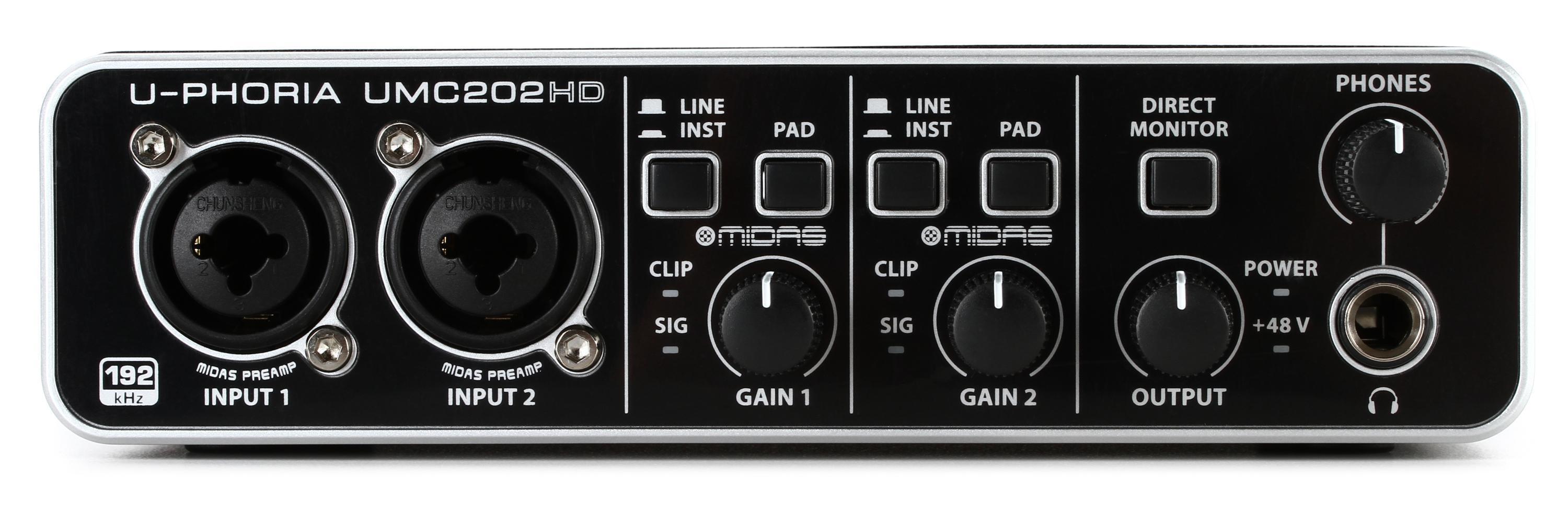 Behringer U-Phoria UMC202HD USB Audio Interface | Sweetwater