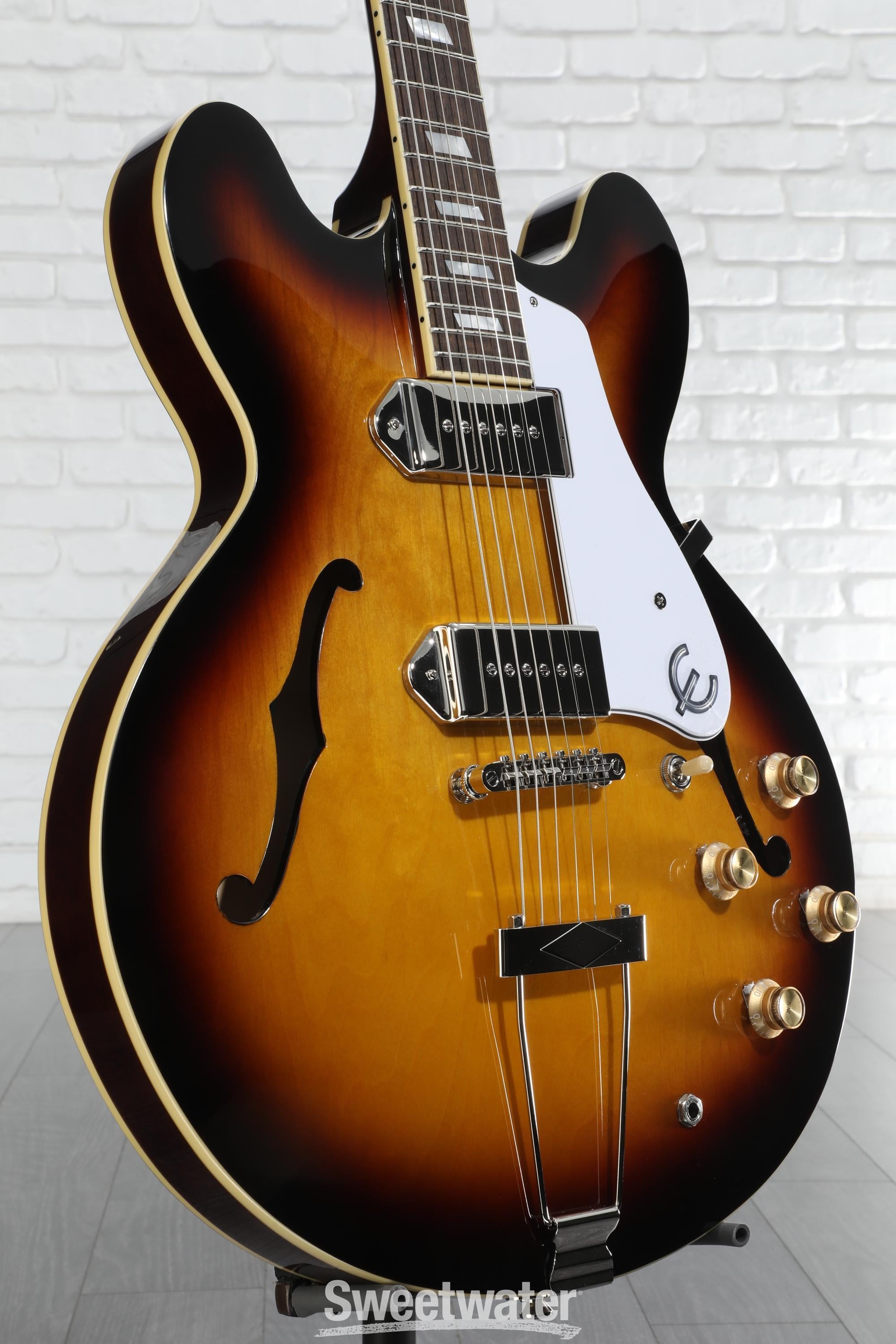 ギター Epiphone Casino Vintage Sunburst Amazon.com: Epiphone Casino Archtop Hollowbody, Vintage