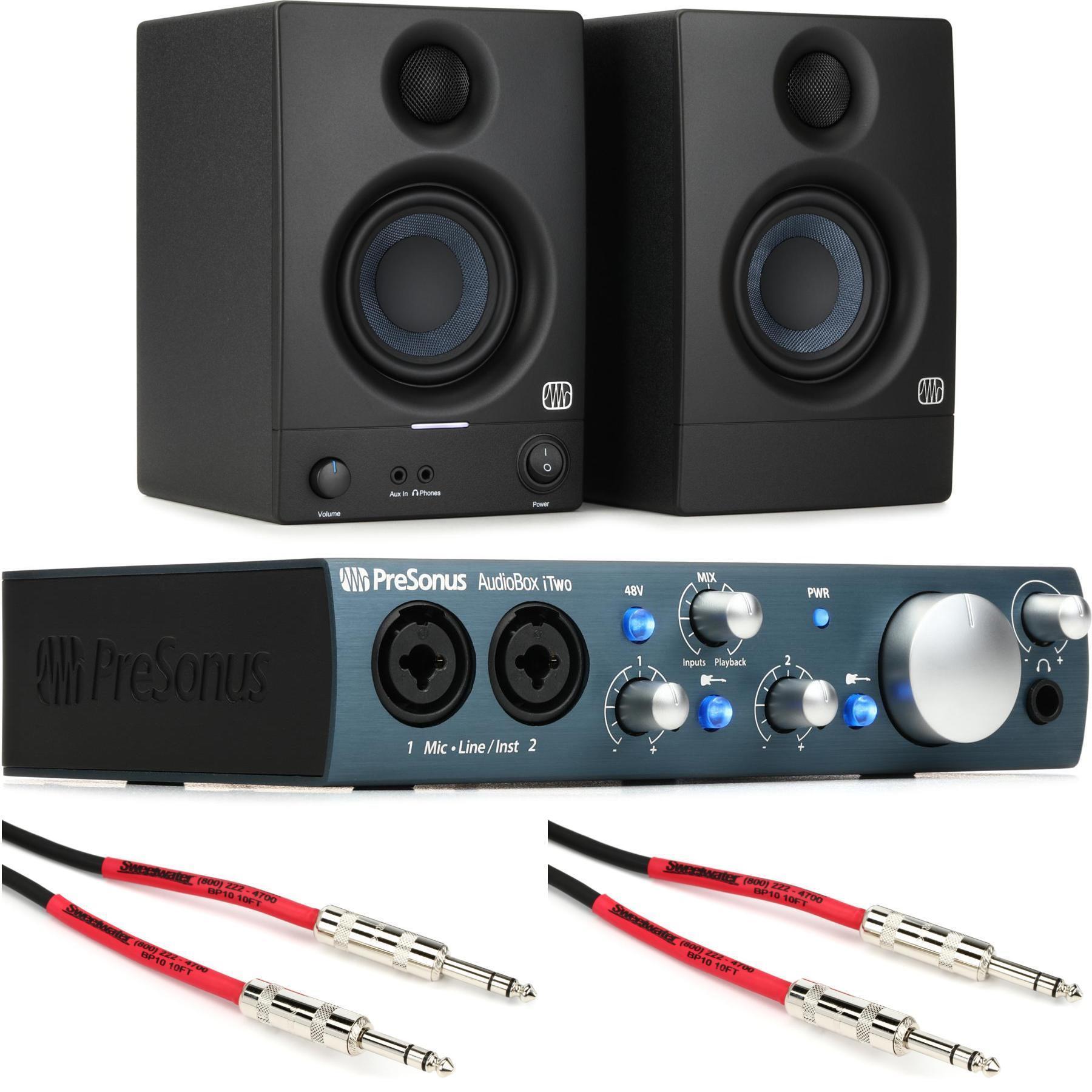 PreSonus AudioBox iTwo USB Audio Interface and Eris 3.5-inch Powered Studio  Monitor Bundle