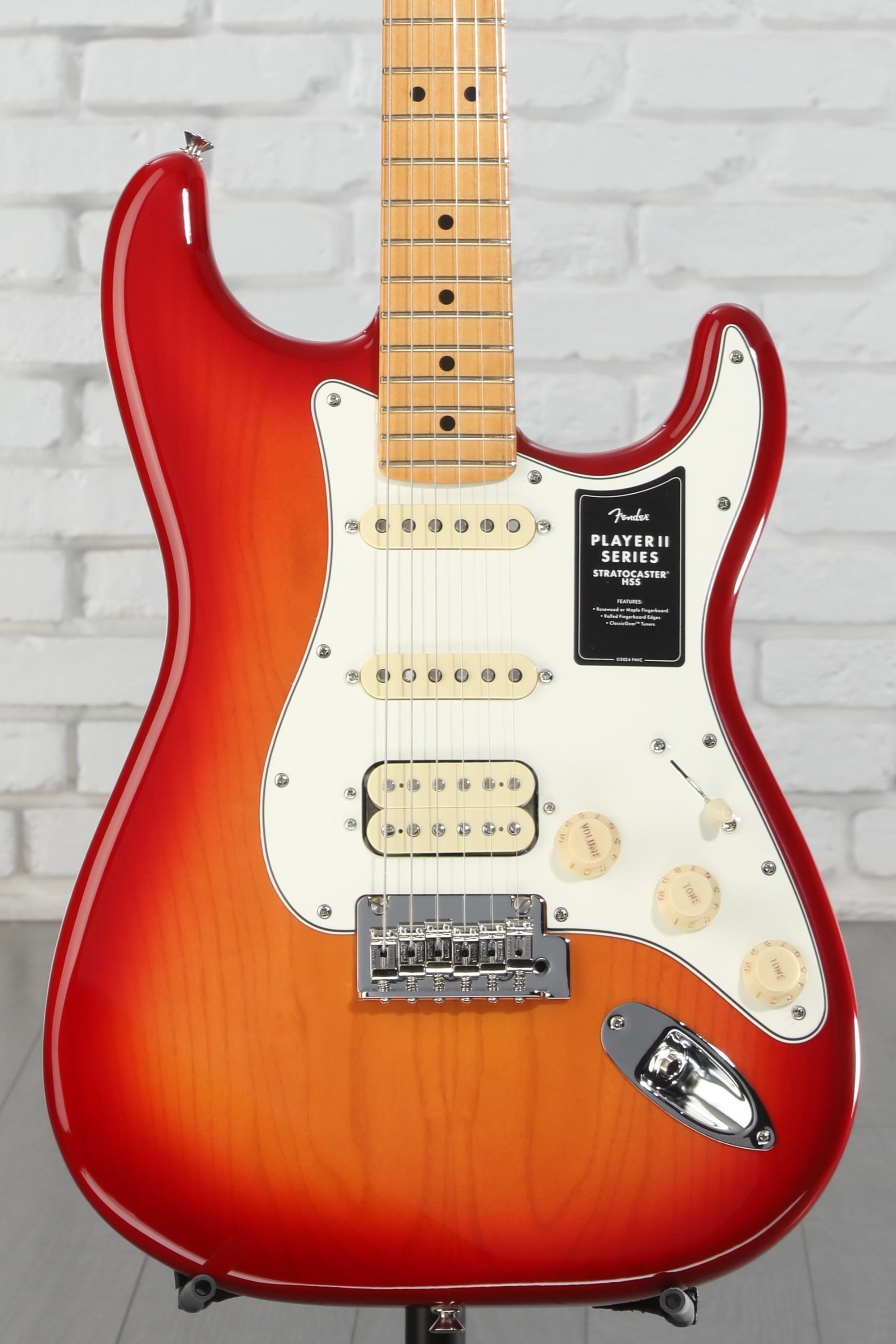 Fender Player II Stratocaster HSS Electric Guitar - Aged Cherry