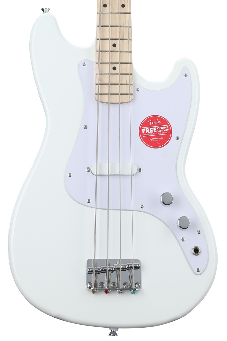 Squier Sonic Bronco Bass - Arctic White with Maple Fingerboard