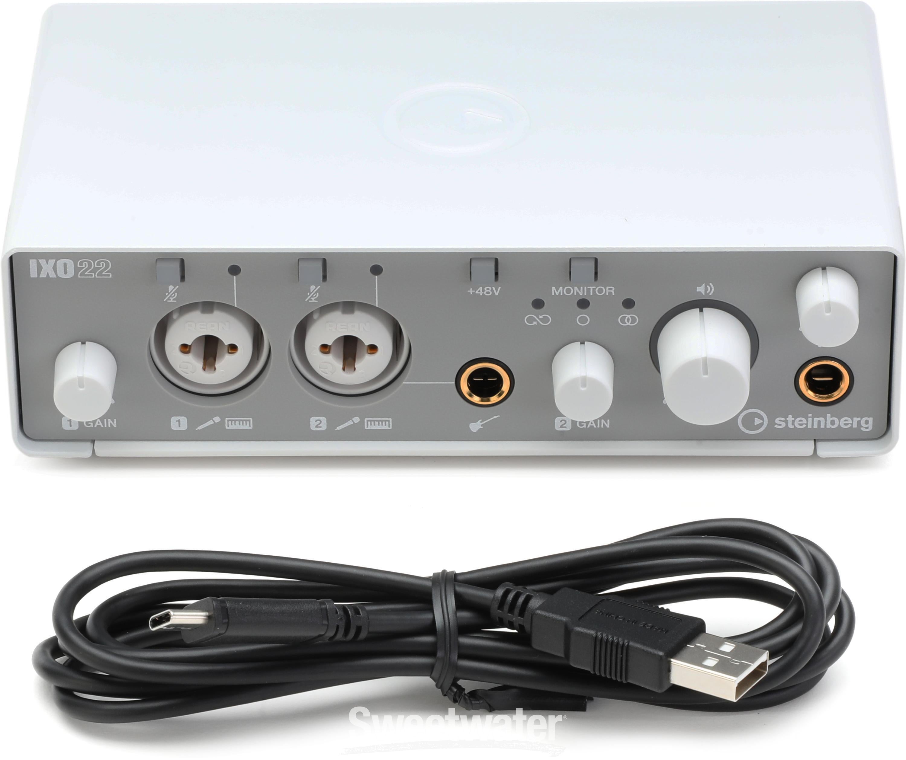 Steinberg IXO22 2x2 USB Audio Interface - White | Sweetwater