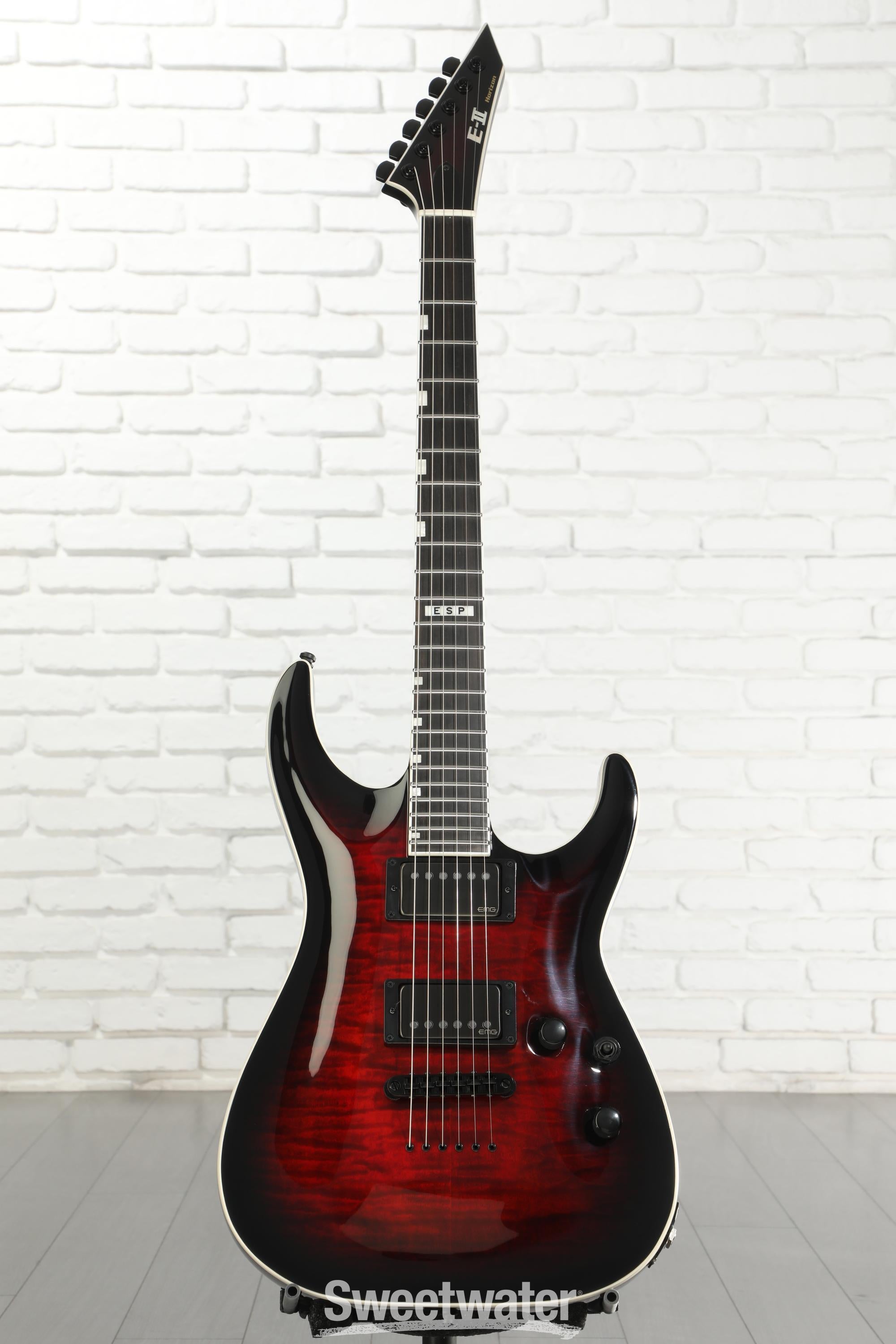 ESP E-II Horizon NT-II Electric Guitar - See-Thru-Black Cherry