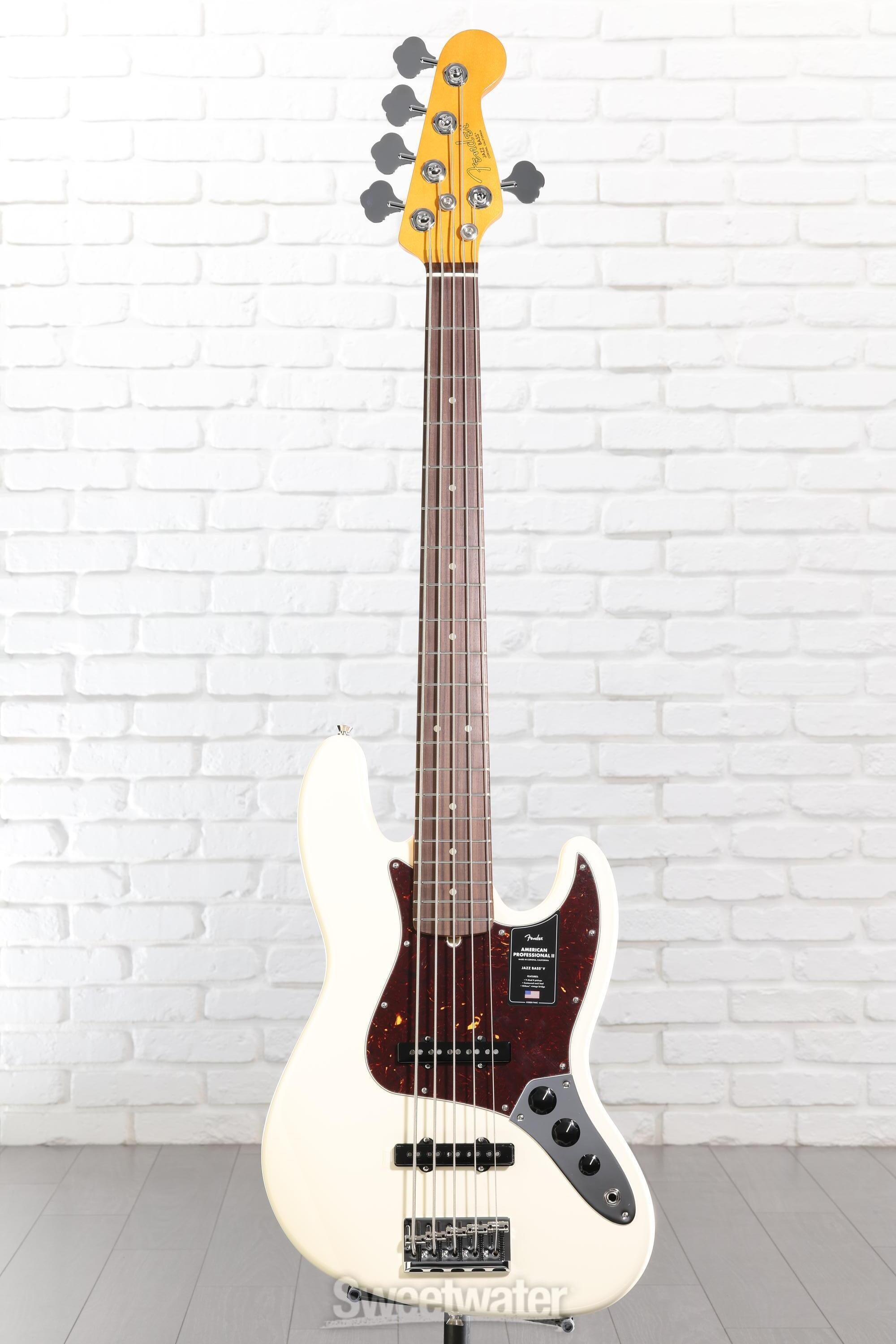 Fender American Professional II Jazz Bass V - Olympic White