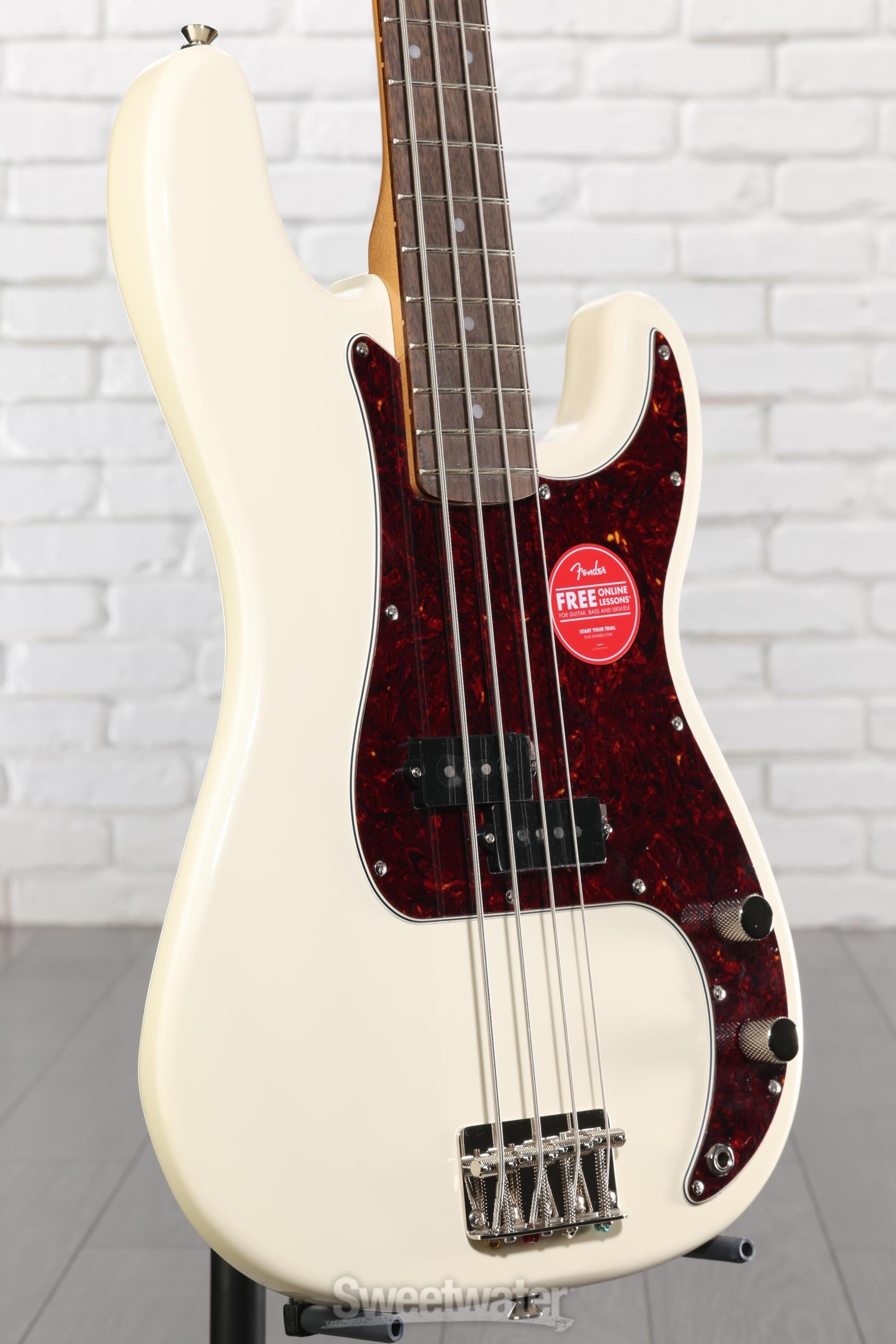 Squier Classic Vibe '60s Precision Bass - Olympic White | Sweetwater